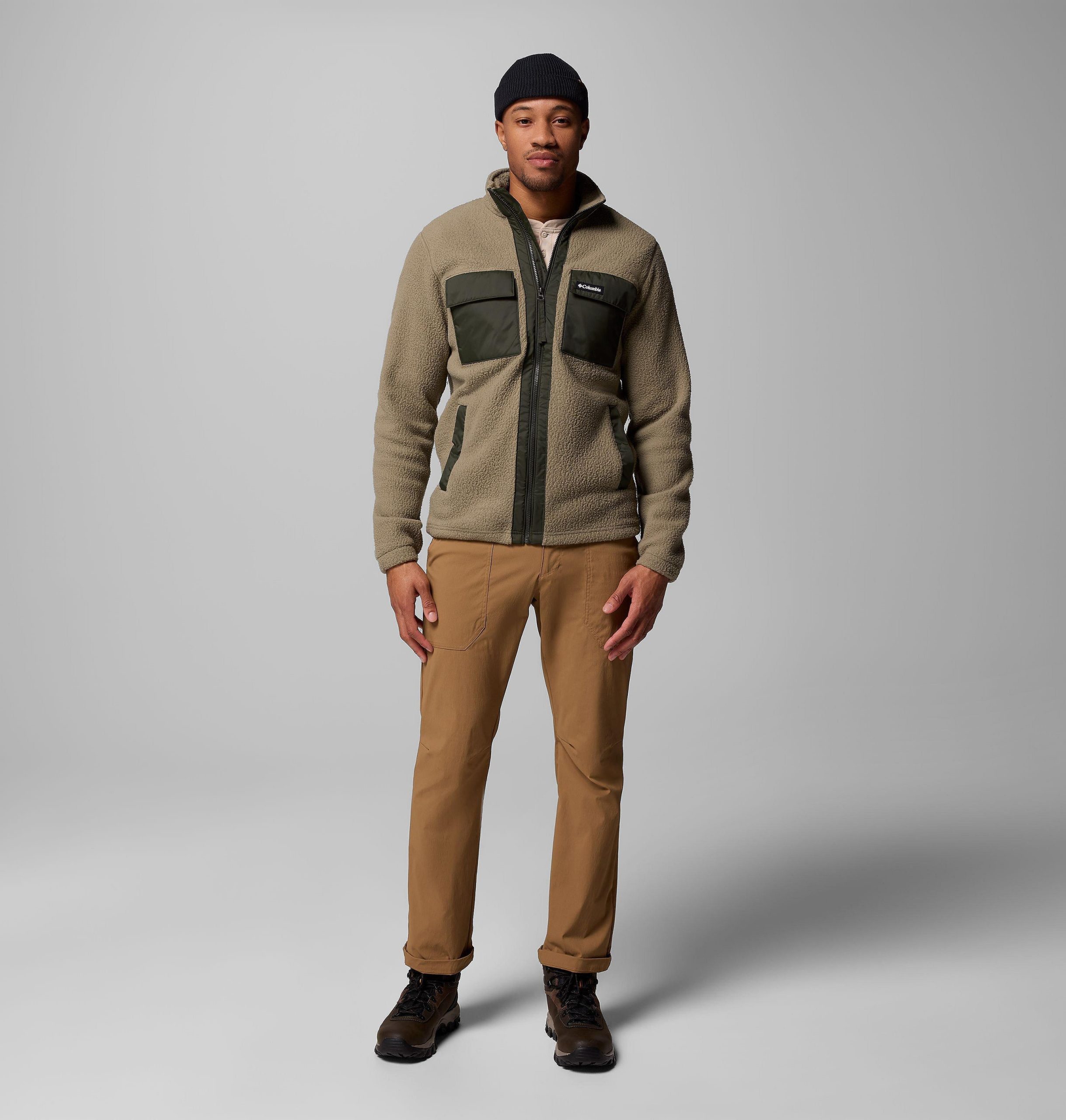 juniper peak fleecejacke für herren mit durchgehendem reißverschluss