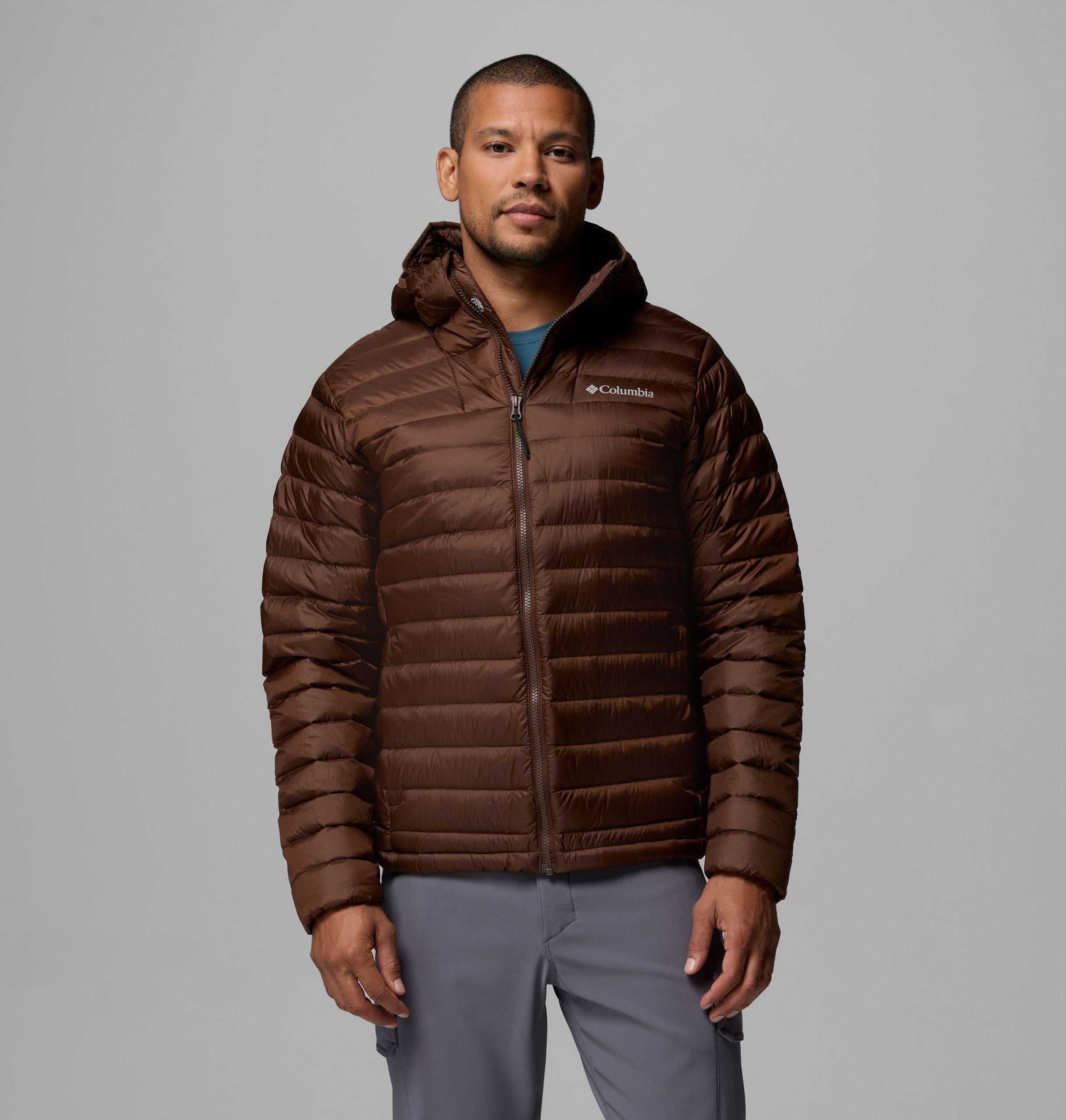corelite daunenjacke für herren mit kapuze