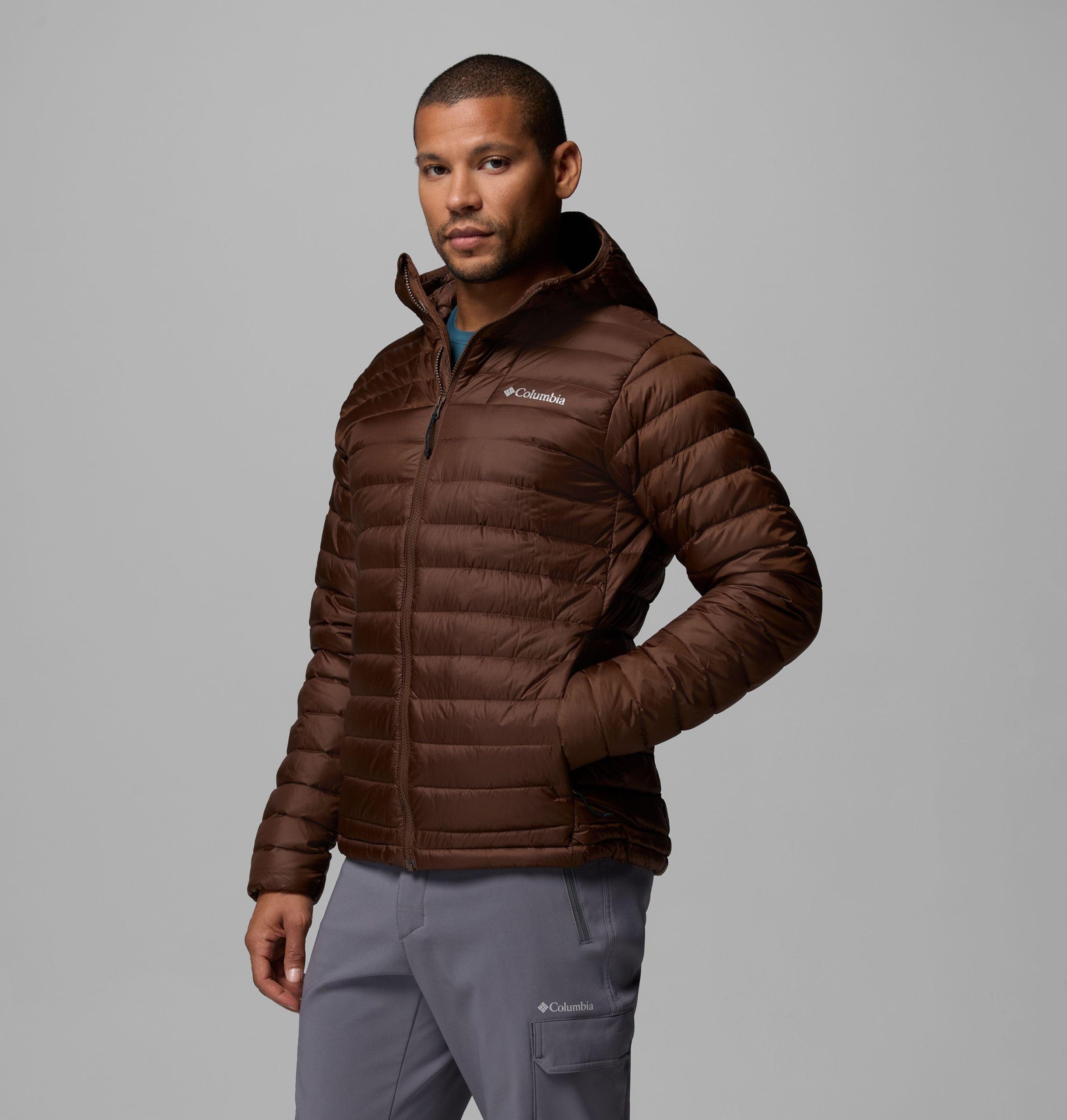 corelite daunenjacke für herren mit kapuze