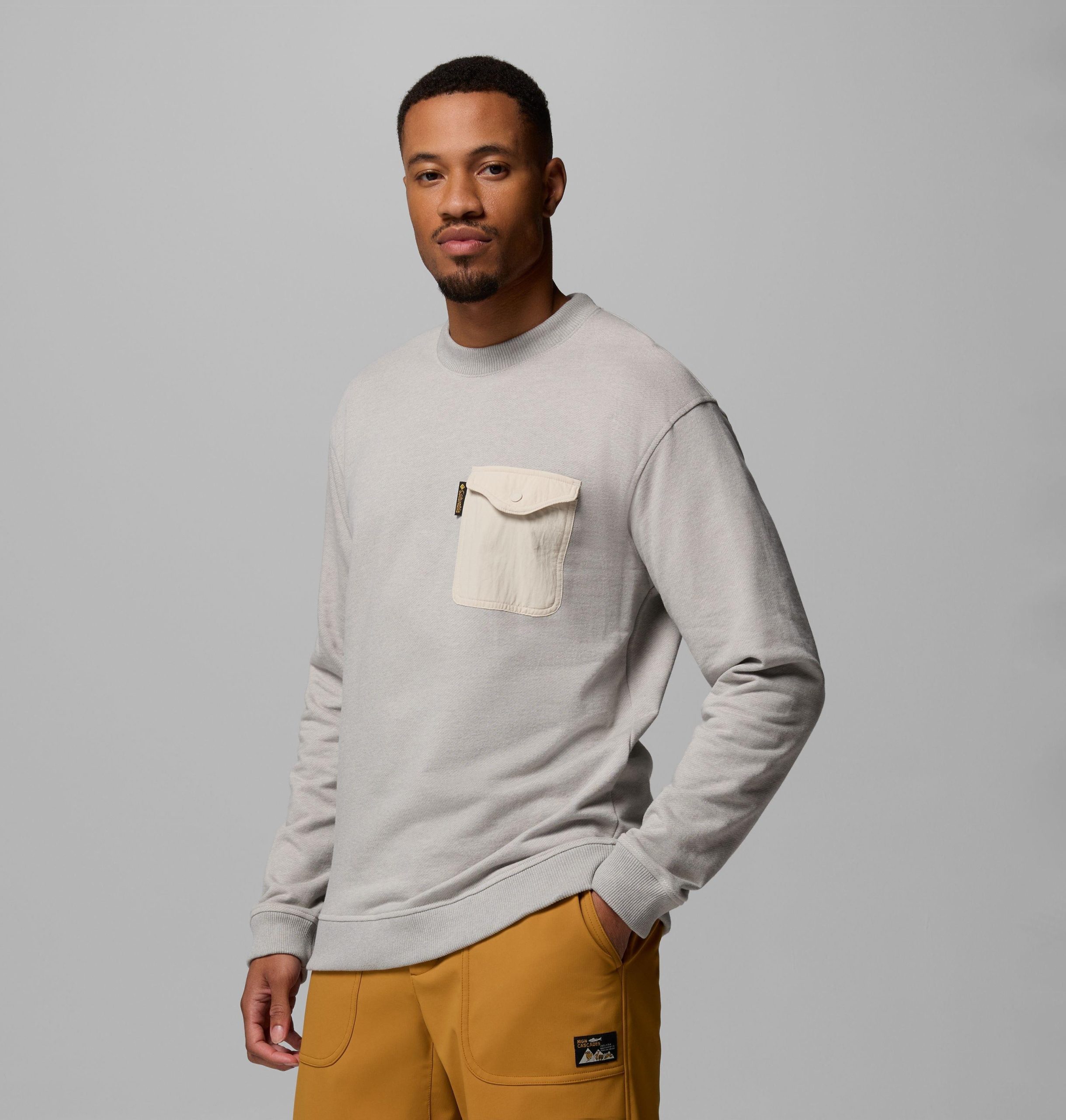 herren langarmhemd high cascades aus french terry