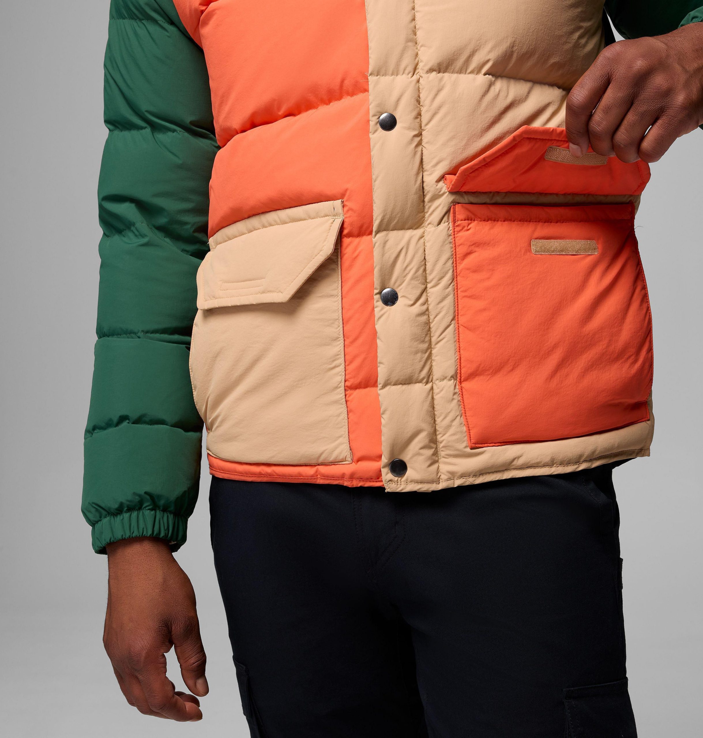 wallowa daunenjacke für herren mit kapuze