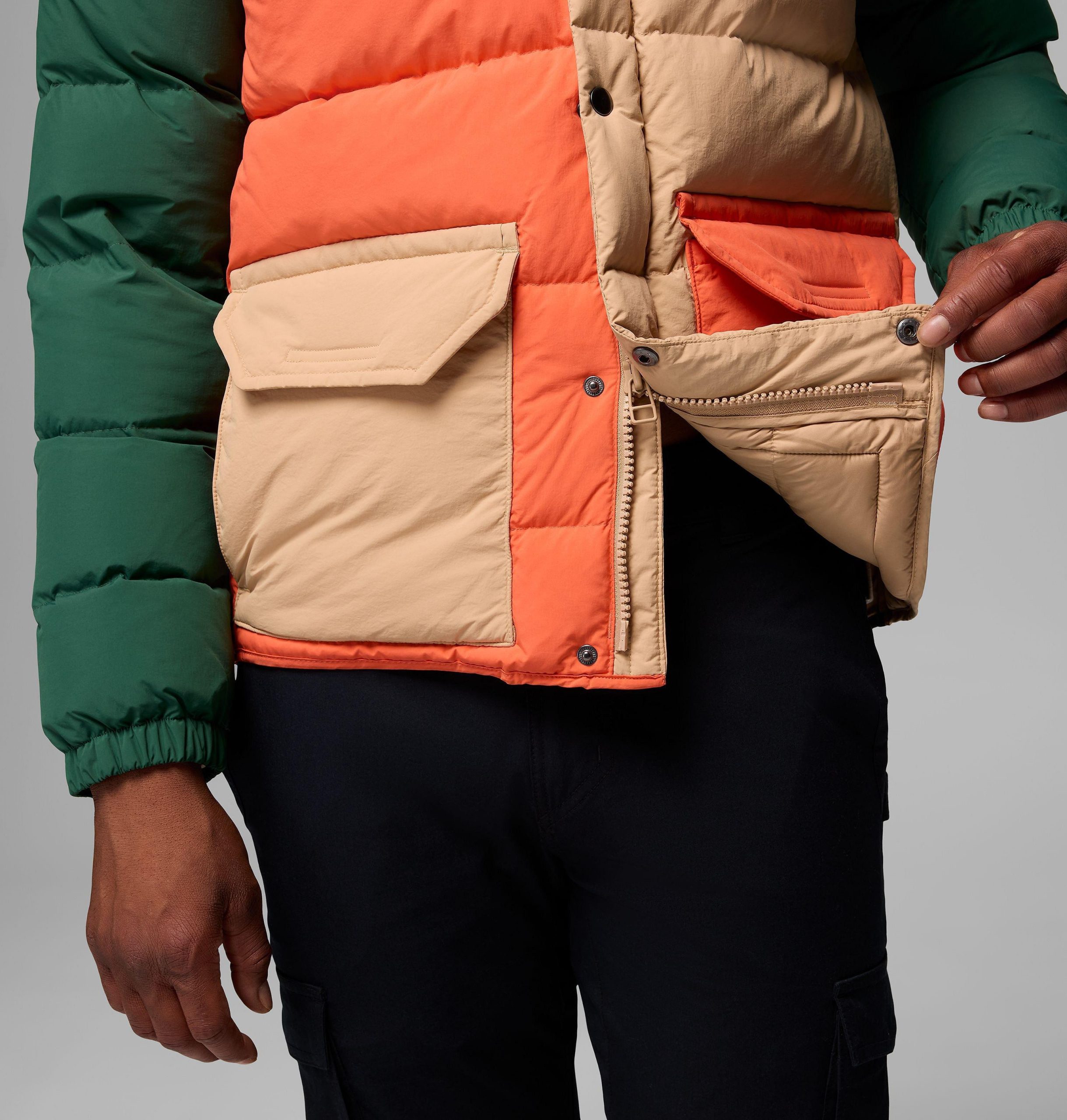 wallowa daunenjacke für herren mit kapuze