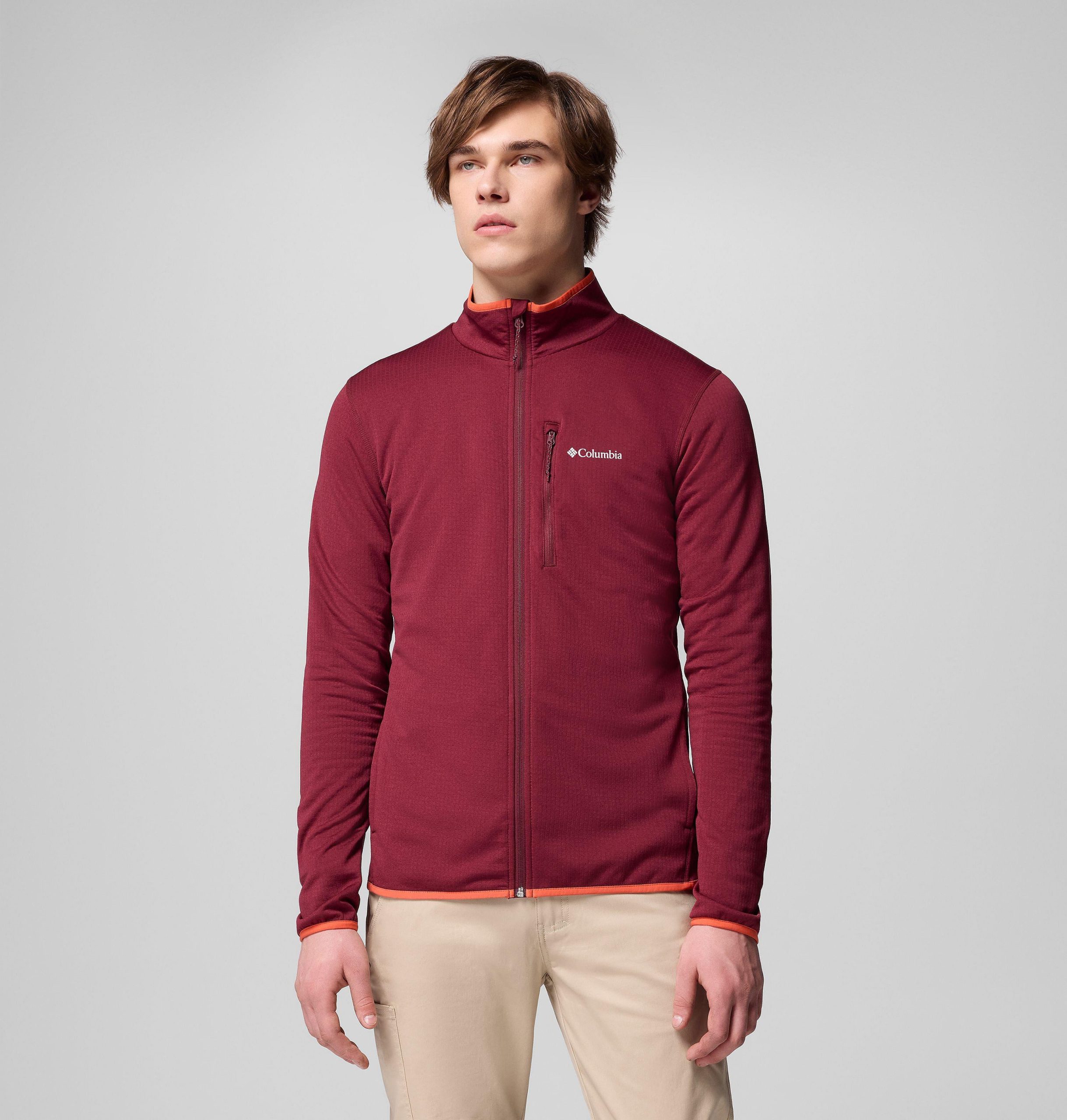 herren essential hike fleecejacke mit durchgehendem reißverschluss