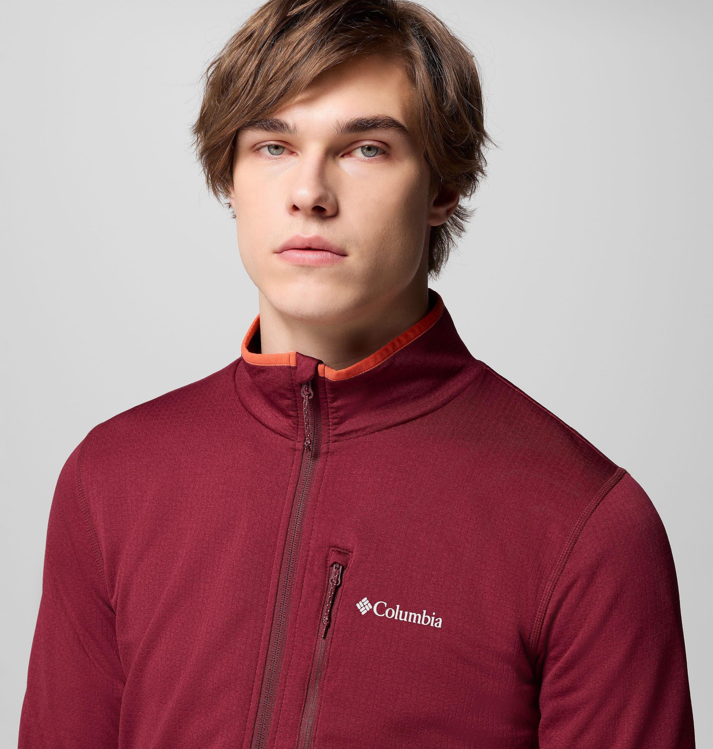 herren essential hike fleecejacke mit durchgehendem reißverschluss