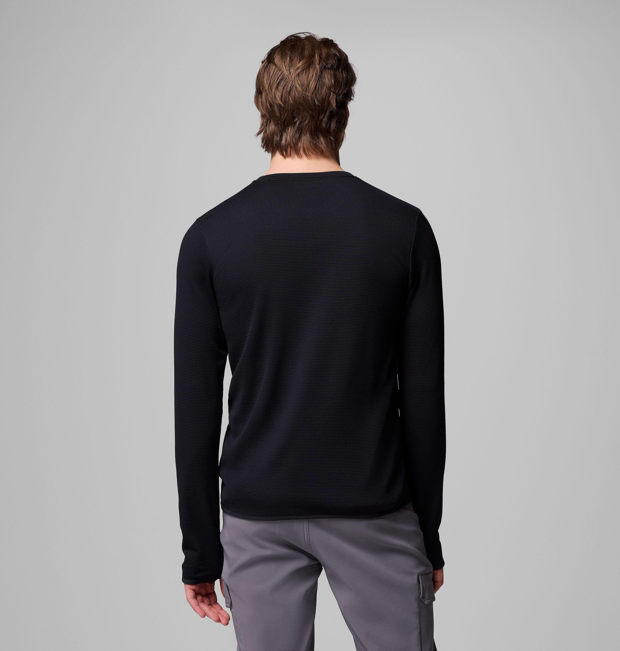 herren tech trail utility warm langarmshirt