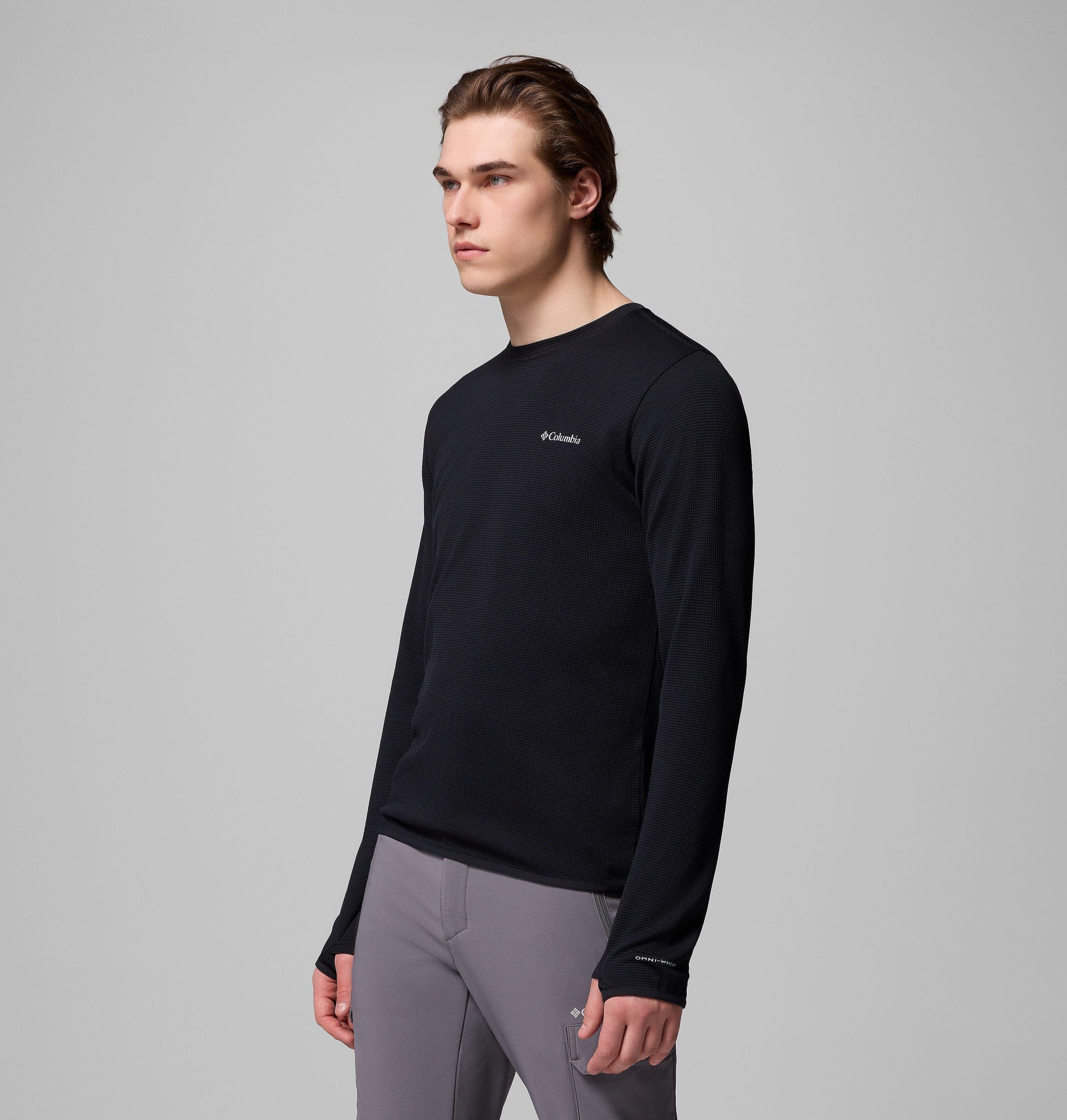 herren tech trail utility warm langarmshirt