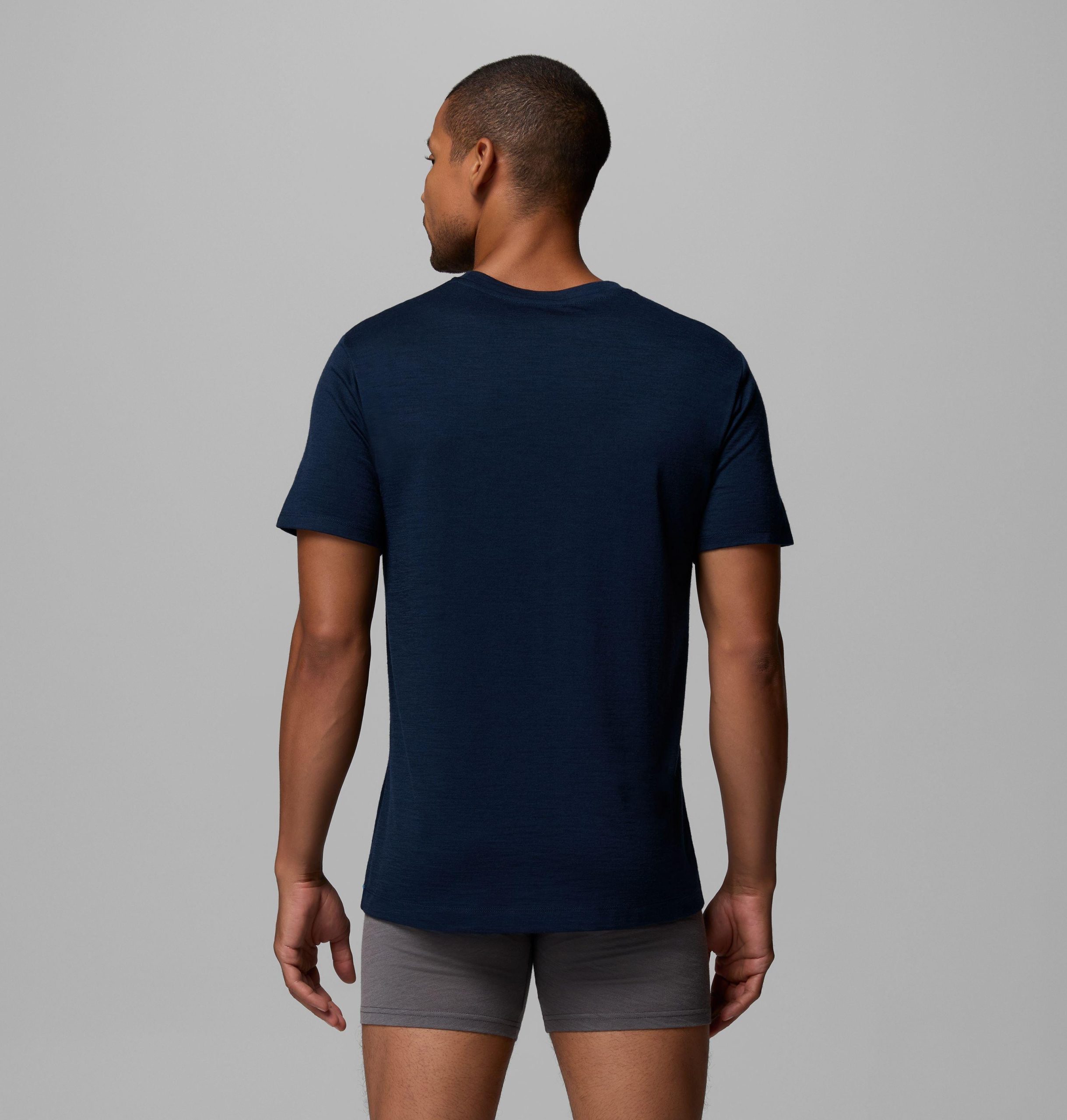 herren-t-shirt aus merinowolle einzelpackung