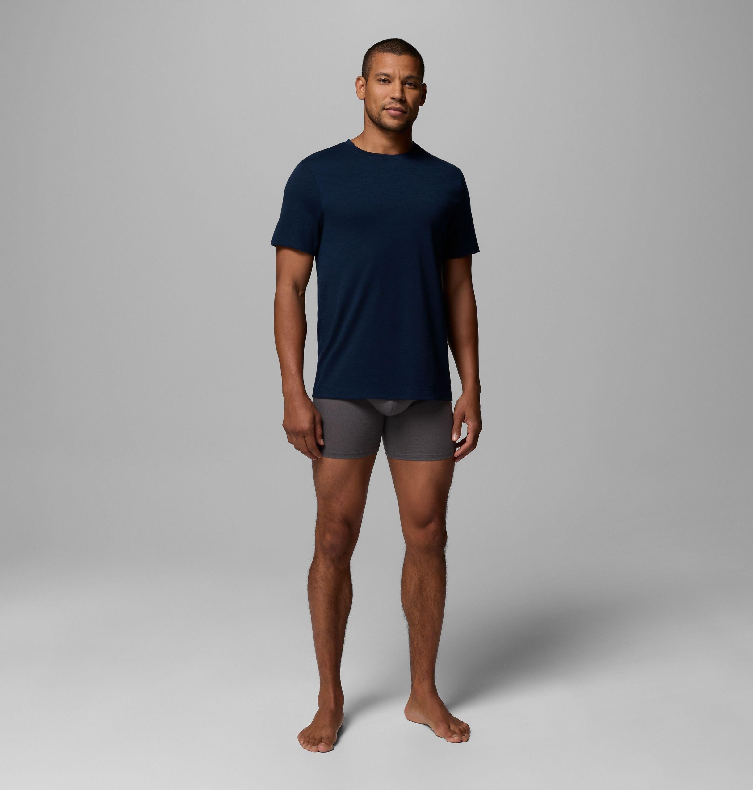 herren-t-shirt aus merinowolle einzelpackung