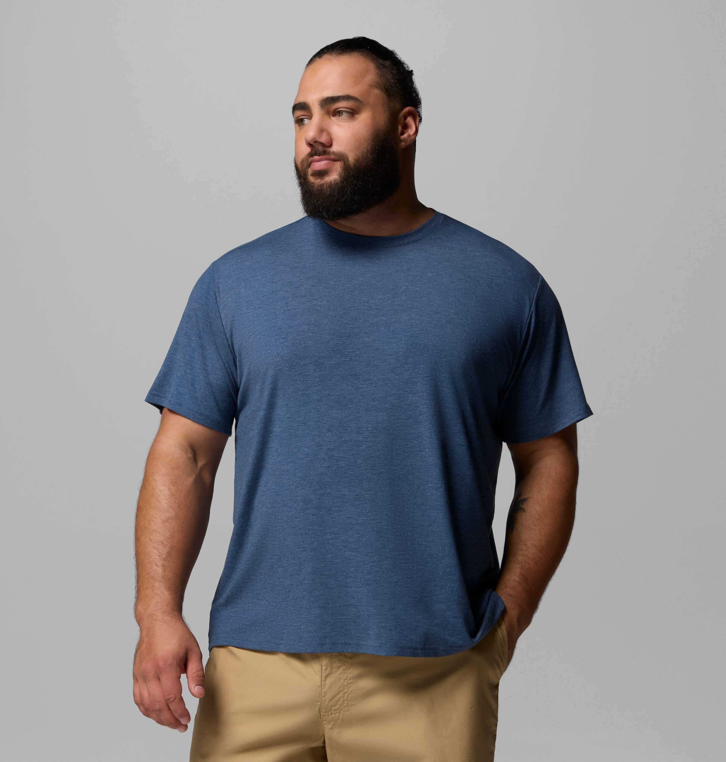 csc herren-t-shirt mit weichen stretch-kurzhüften – größe l