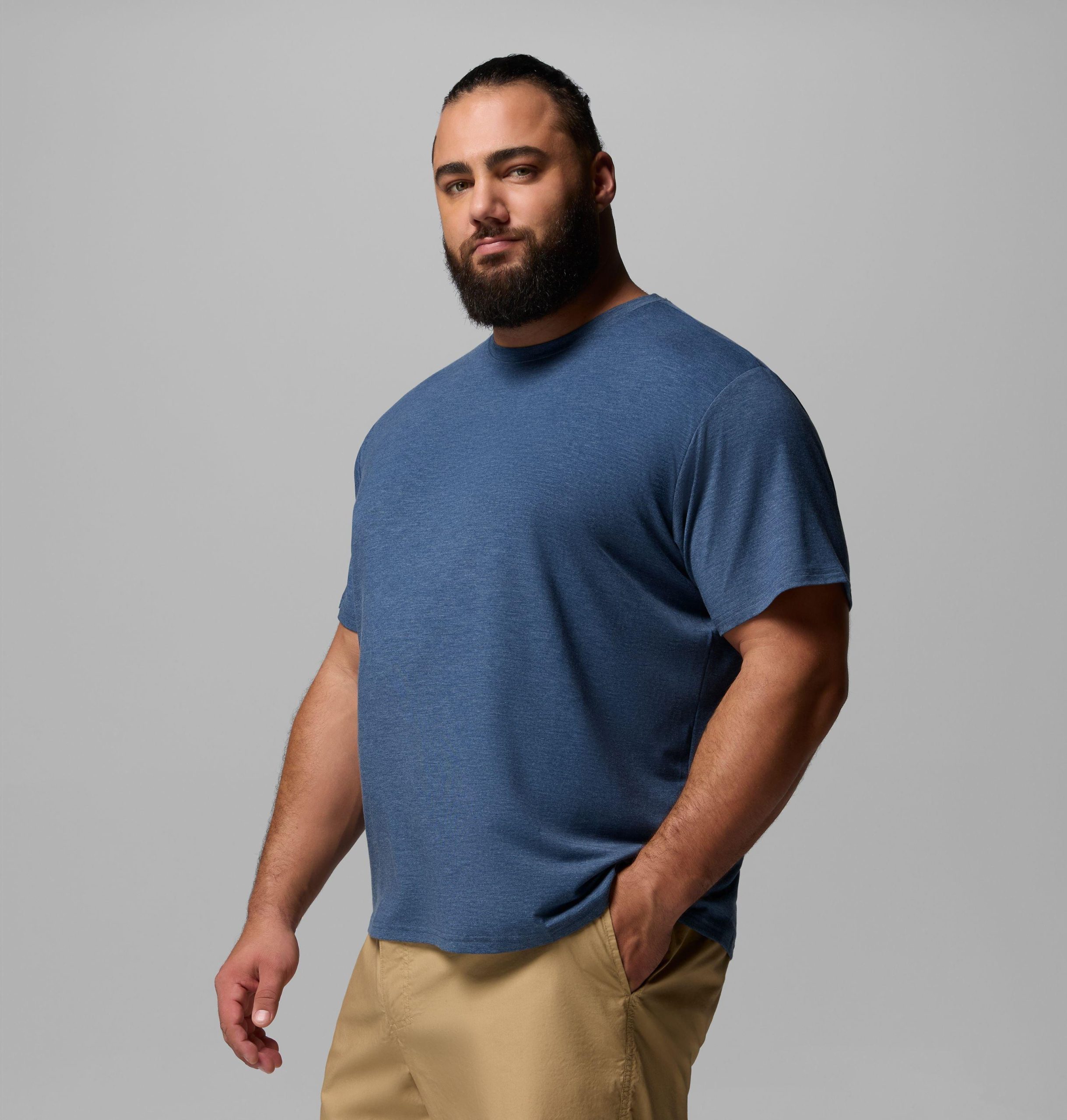 csc herren-t-shirt mit weichen stretch-kurzhüften – größe l