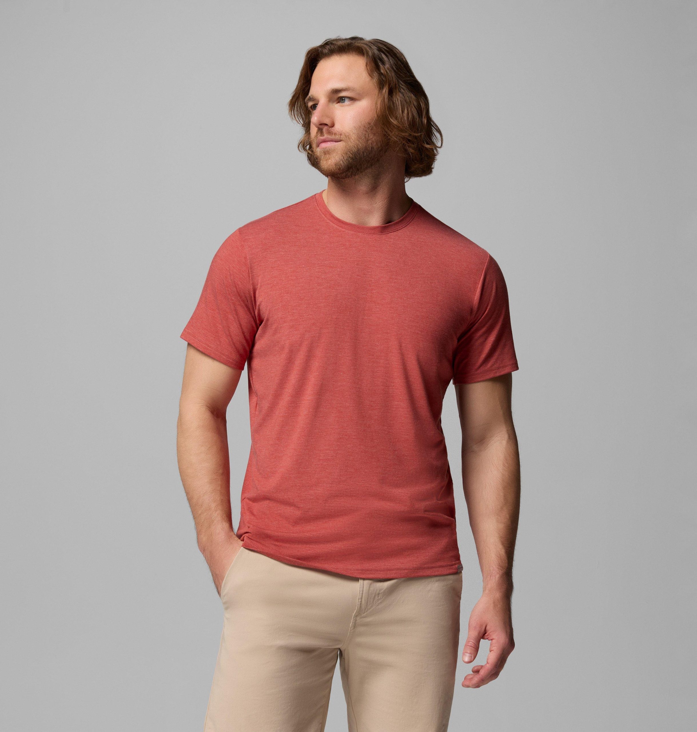 csc herren-t-shirt mit weichen stretch-kurbeln und kurzen Ärmeln – größe l