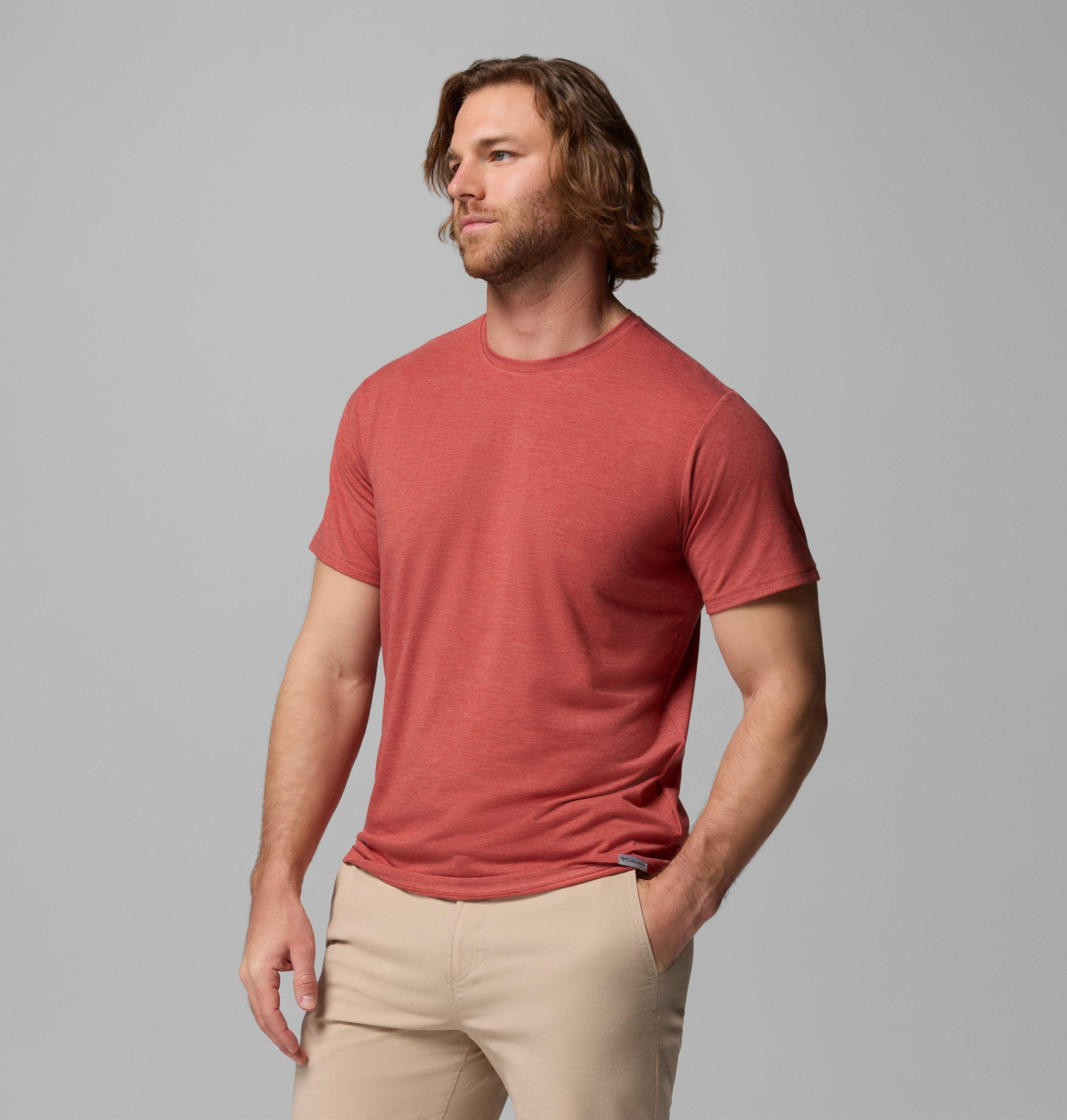 csc herren-t-shirt mit weichen stretch-kurbeln und kurzen Ärmeln – größe l