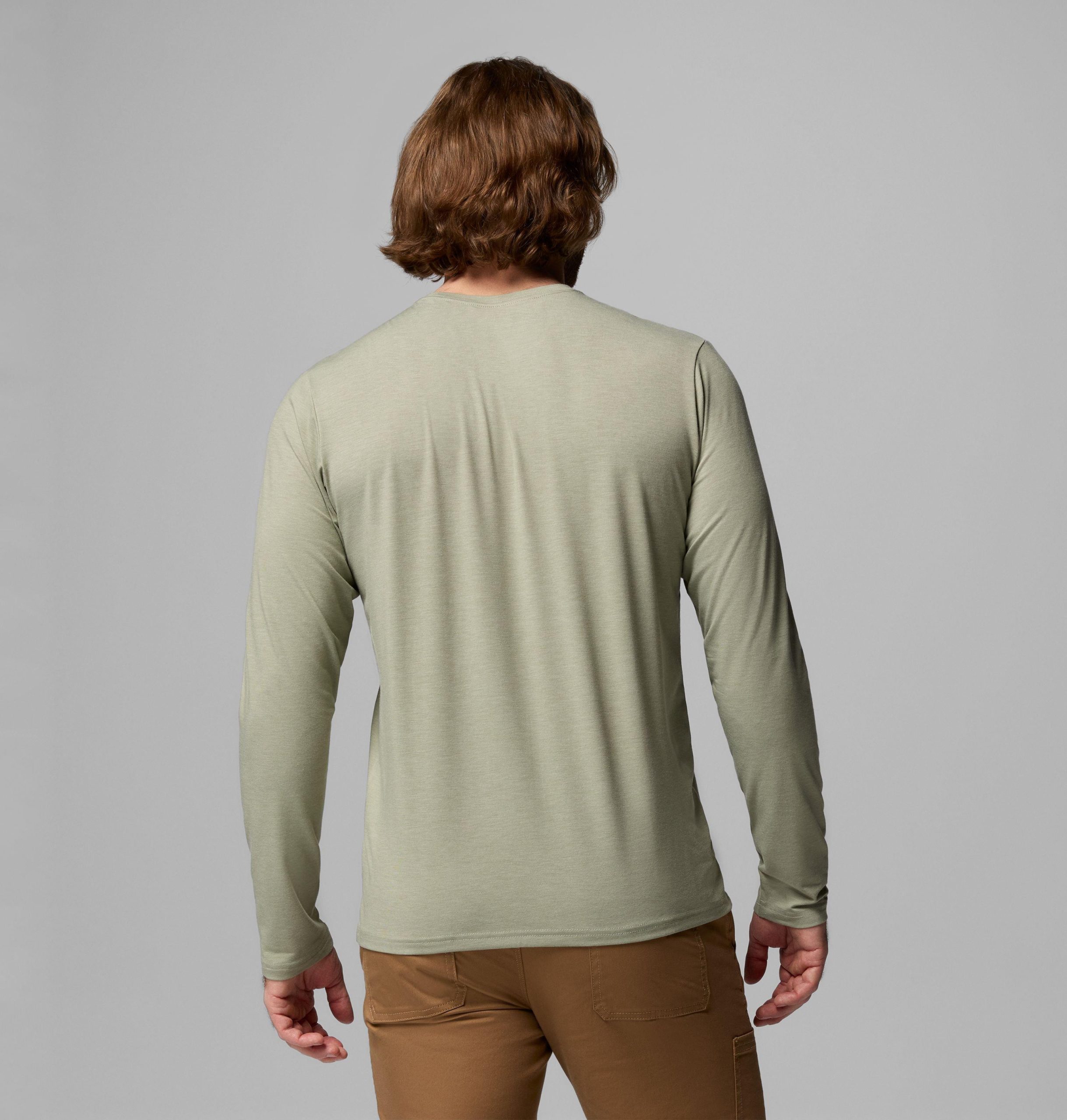 csc herren-langarm-t-shirt aus weichem stretch