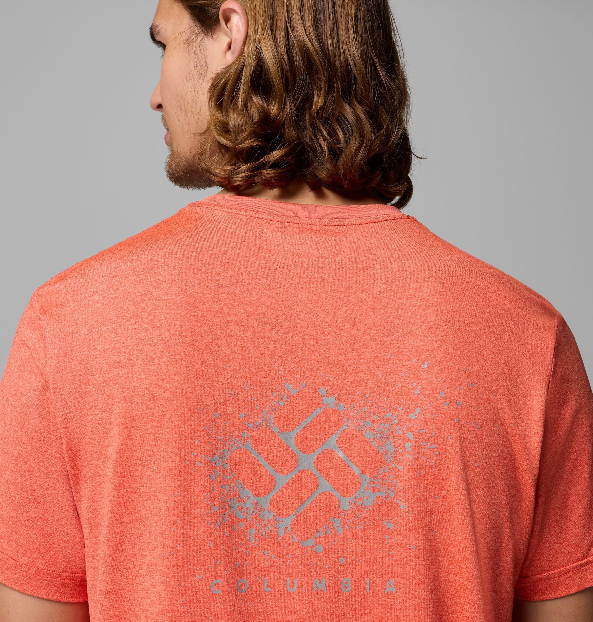 parsons point herren-t-shirt mit kurzen Ärmeln und rückenaufdruck