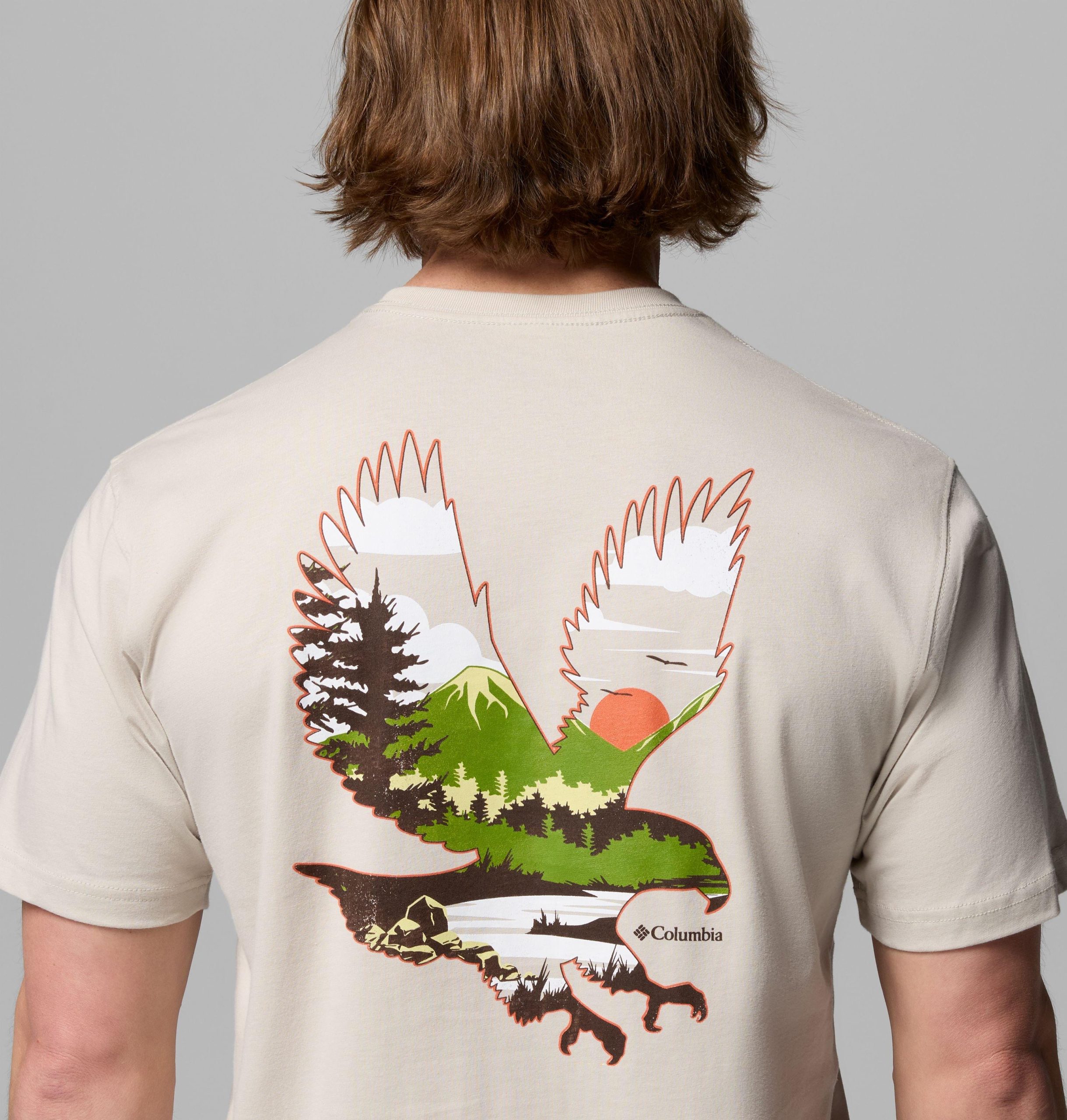 herren-t-shirt mit adler-motiv von csc
