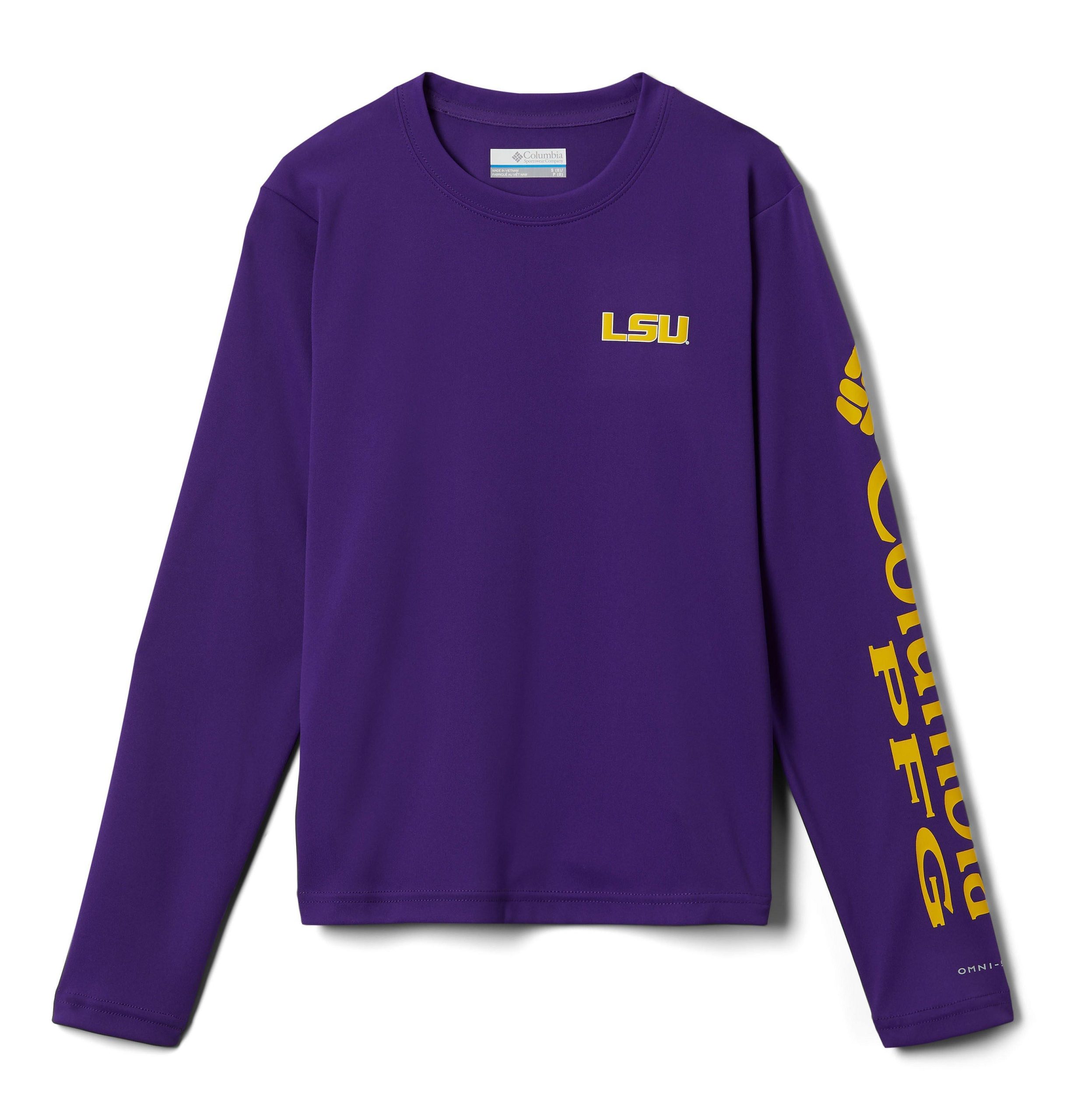 kinder-langarmshirt mit pfg-terminal-tackle-logo college - lsu