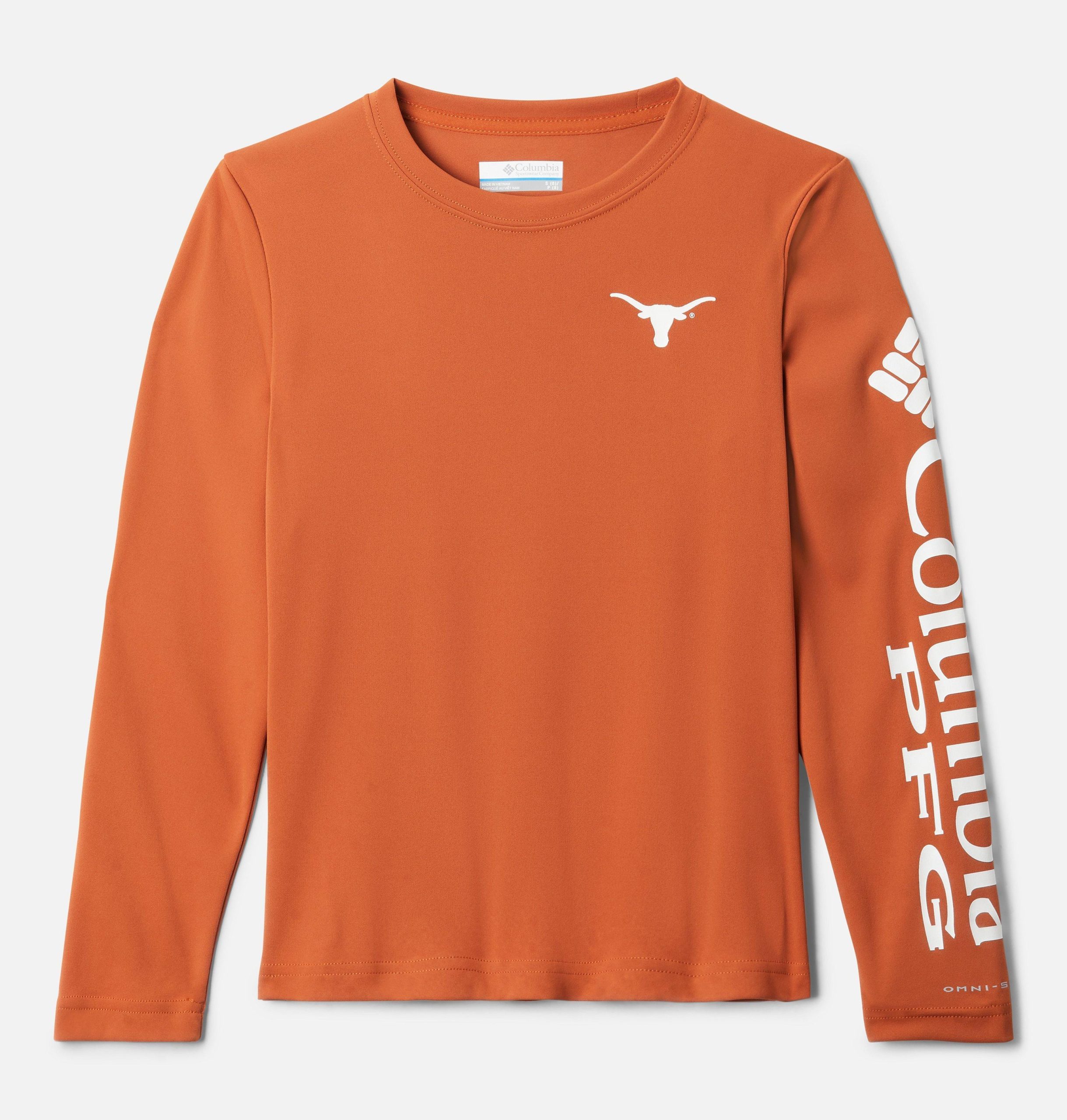 pfg terminal tackle langarmshirt für kinder college – texas