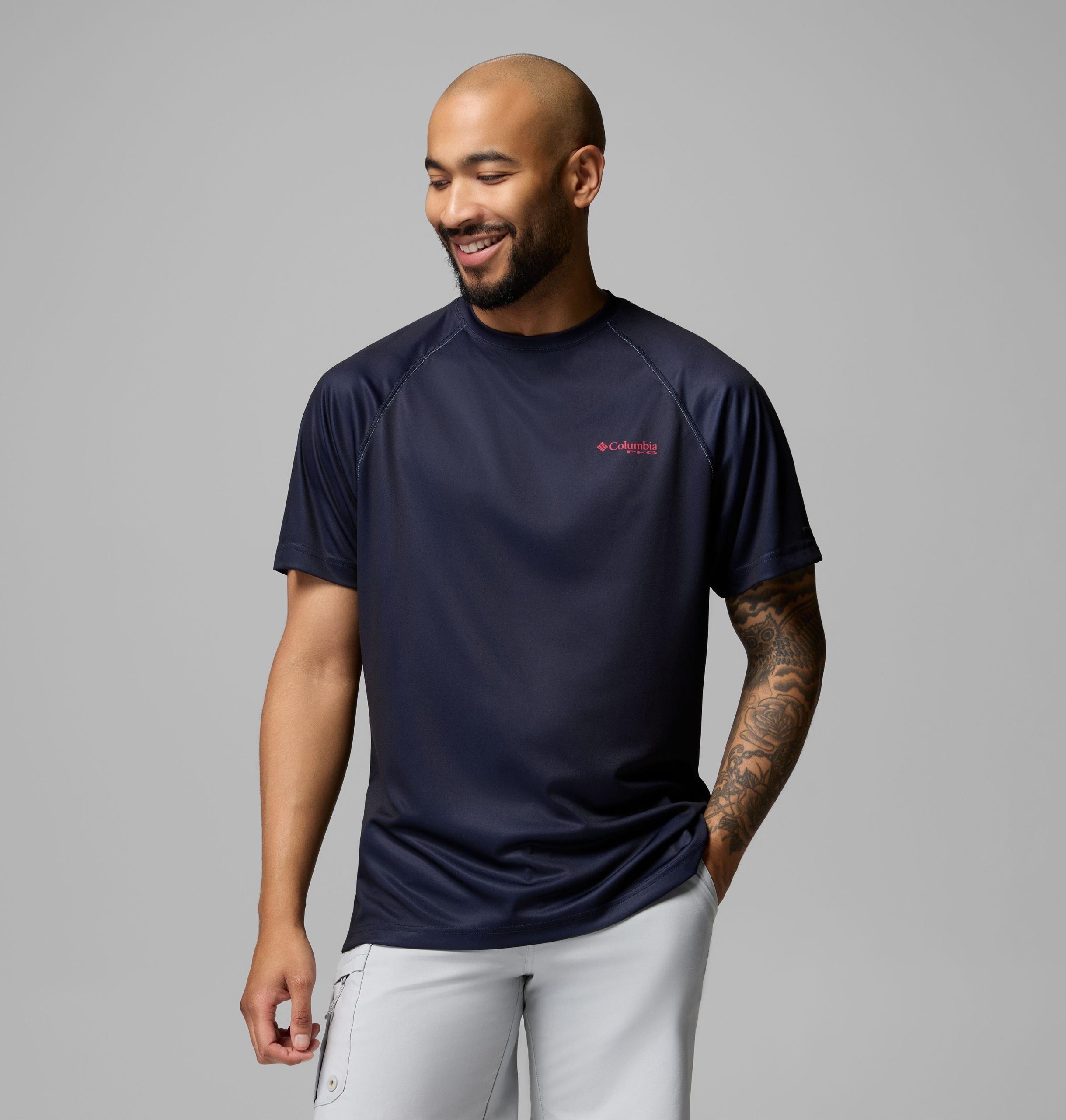 pfg herren kurzarmhemd mit deep waves grafik