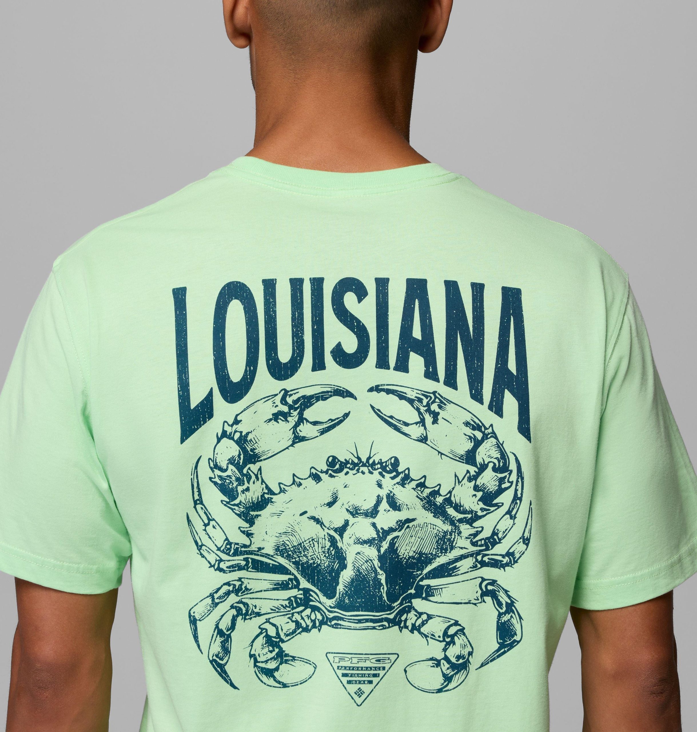 herren louisiana crab la pfg t-shirt