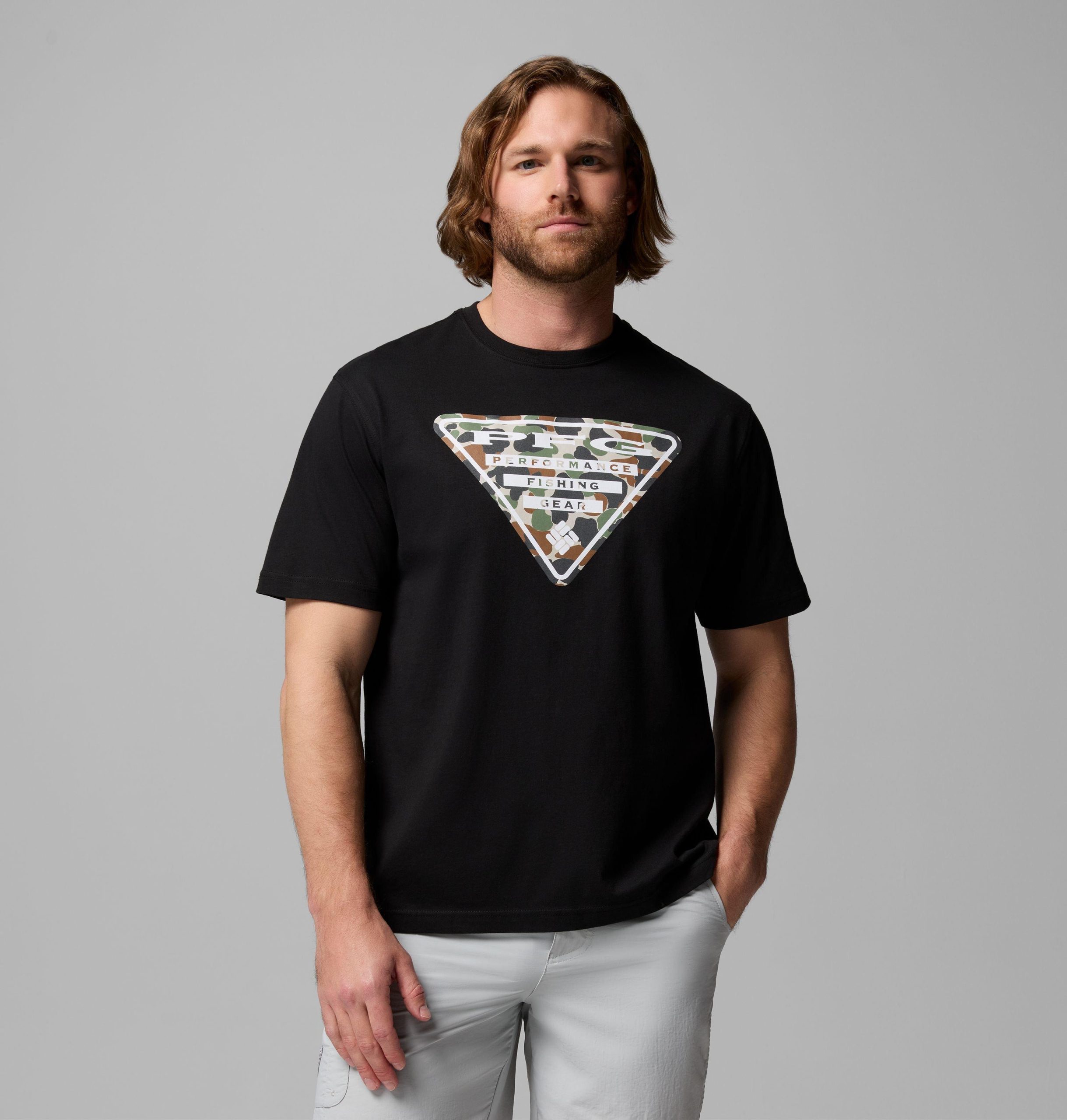 deltahunter camo pfg t-shirt für herren
