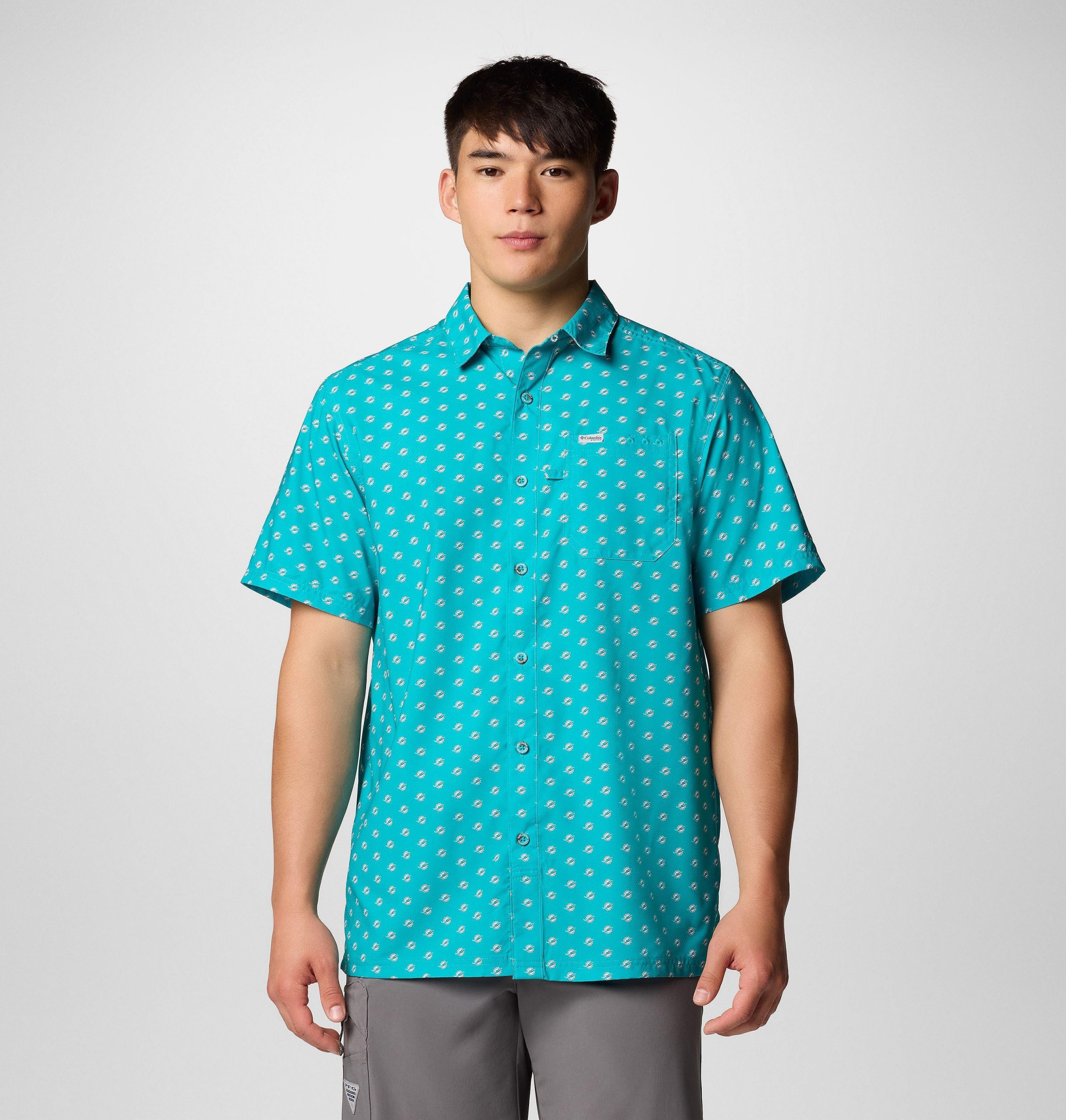 pfg super slack tide kurzarmshirt für herren – miami dolphins