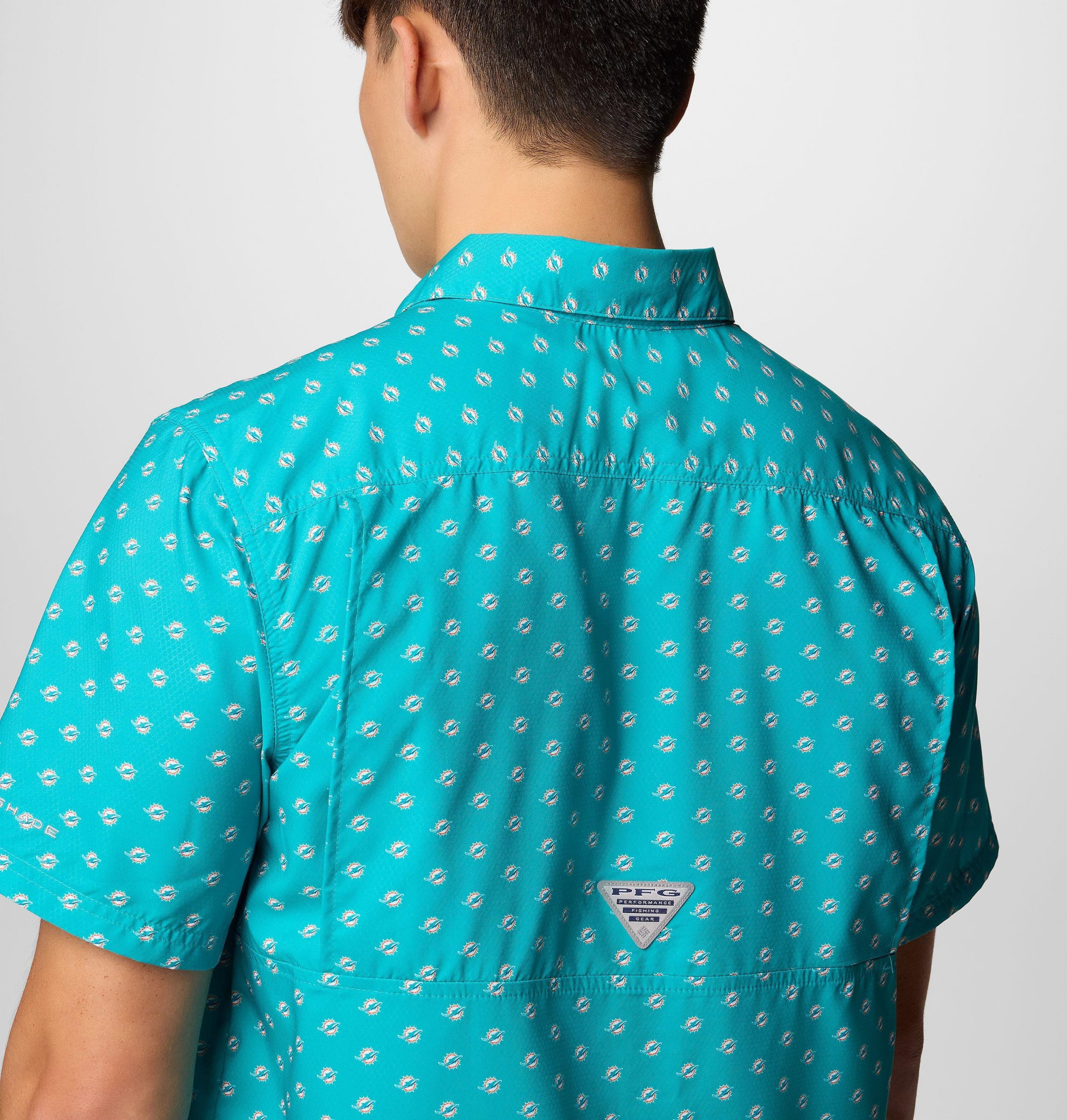 pfg super slack tide kurzarmshirt für herren – miami dolphins