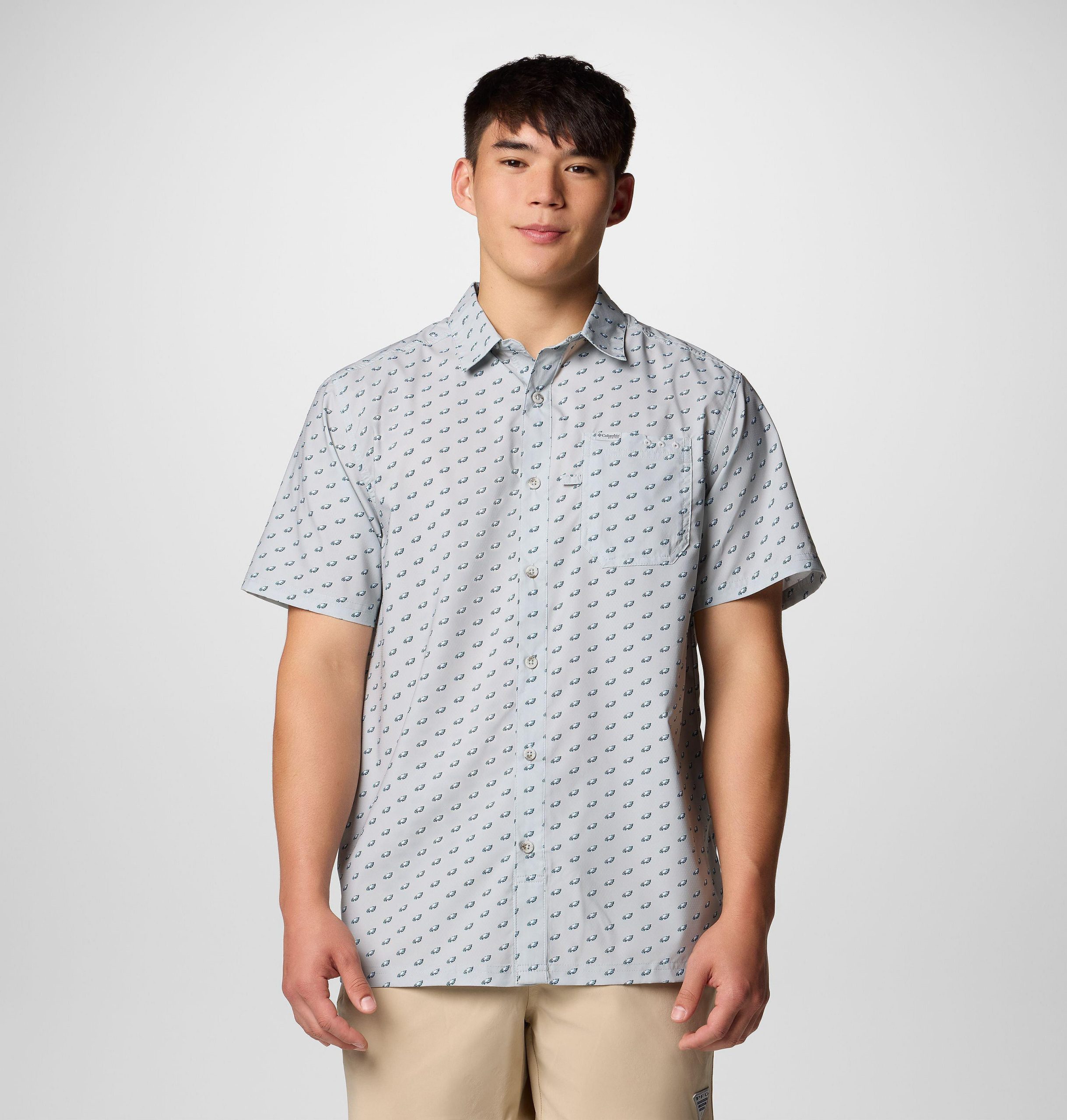 pfg super slack tide kurzarmshirt für herren – philadelphia eagles