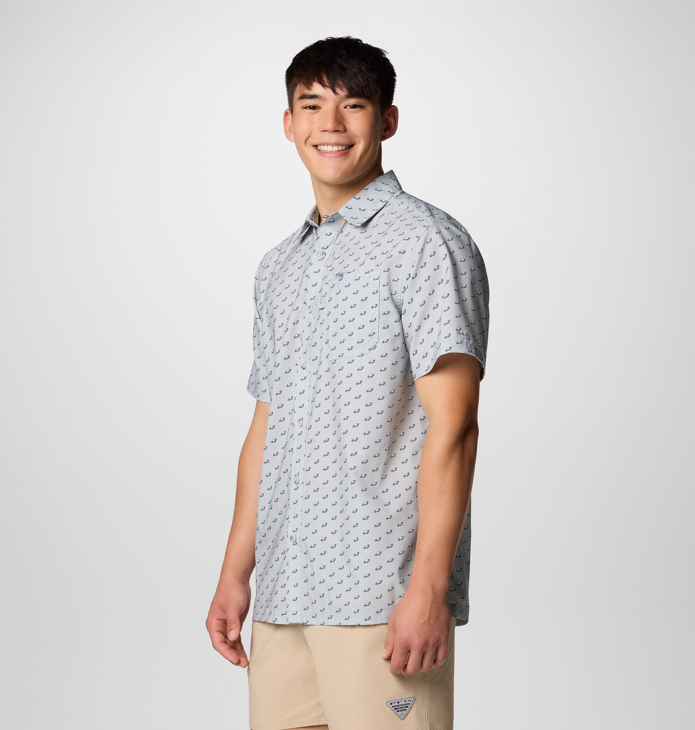 pfg super slack tide kurzarmshirt für herren – philadelphia eagles
