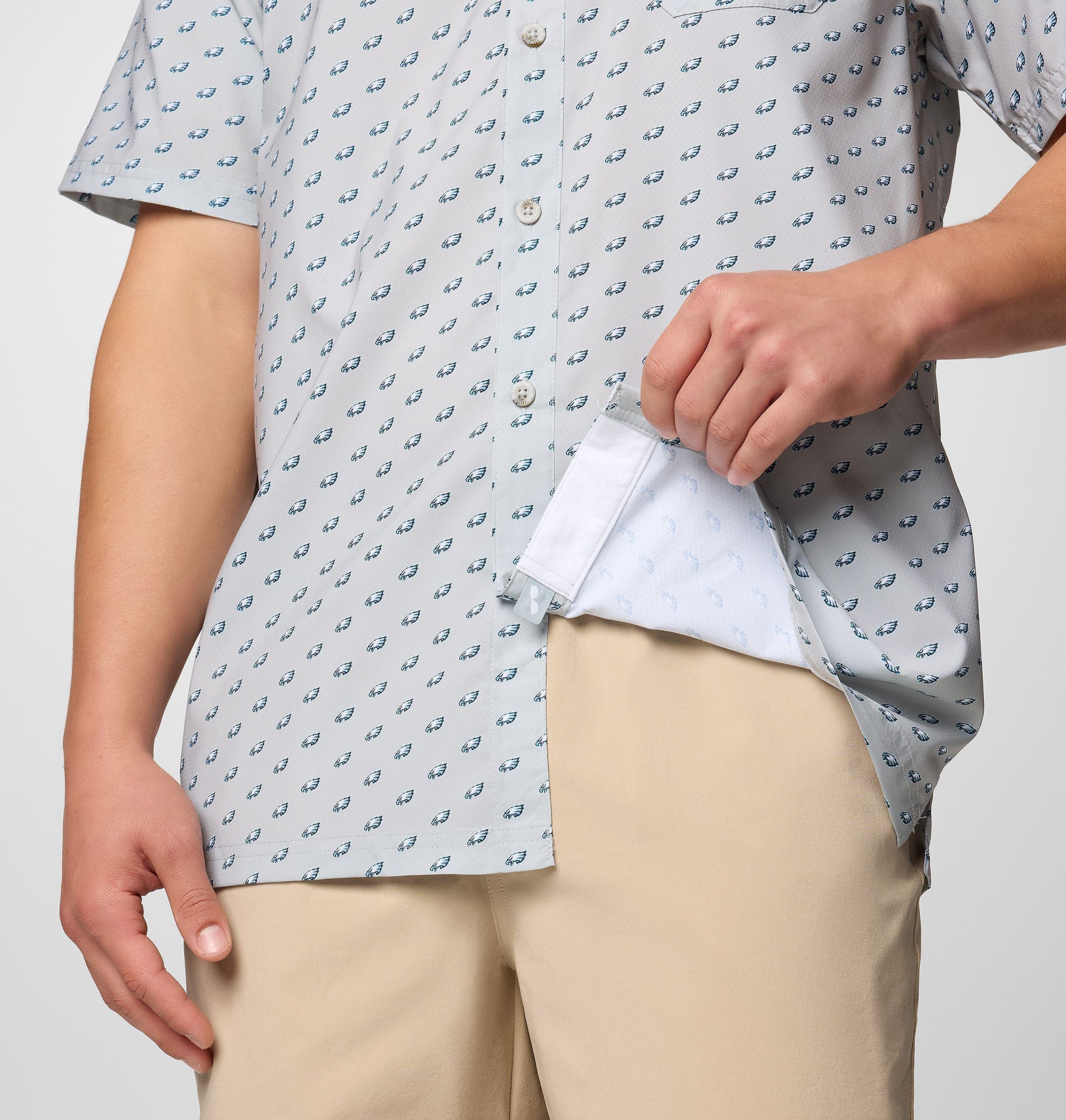pfg super slack tide kurzarmshirt für herren – philadelphia eagles