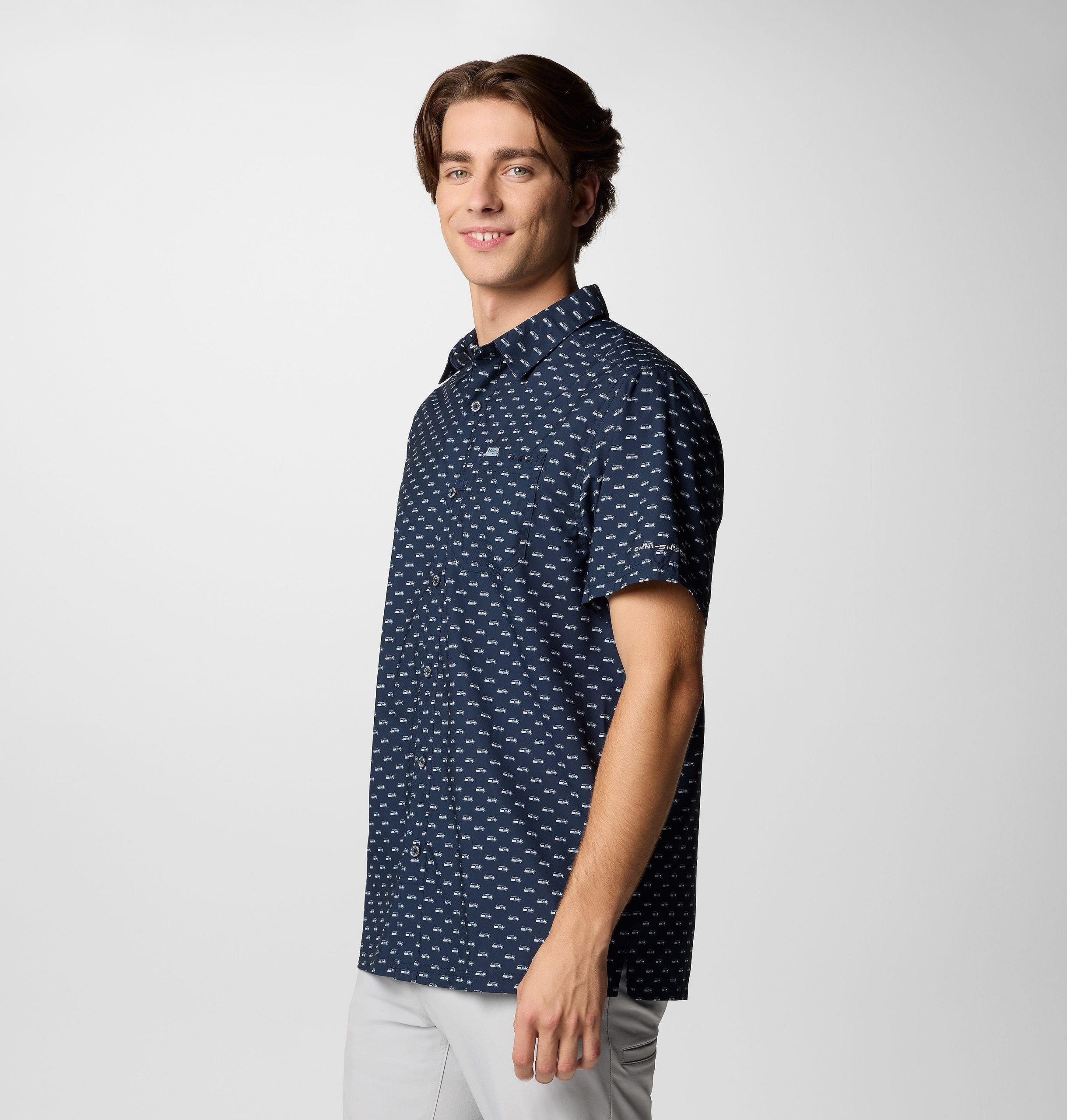 pfg super slack tide kurzarmshirt für herren – seattle seahawks