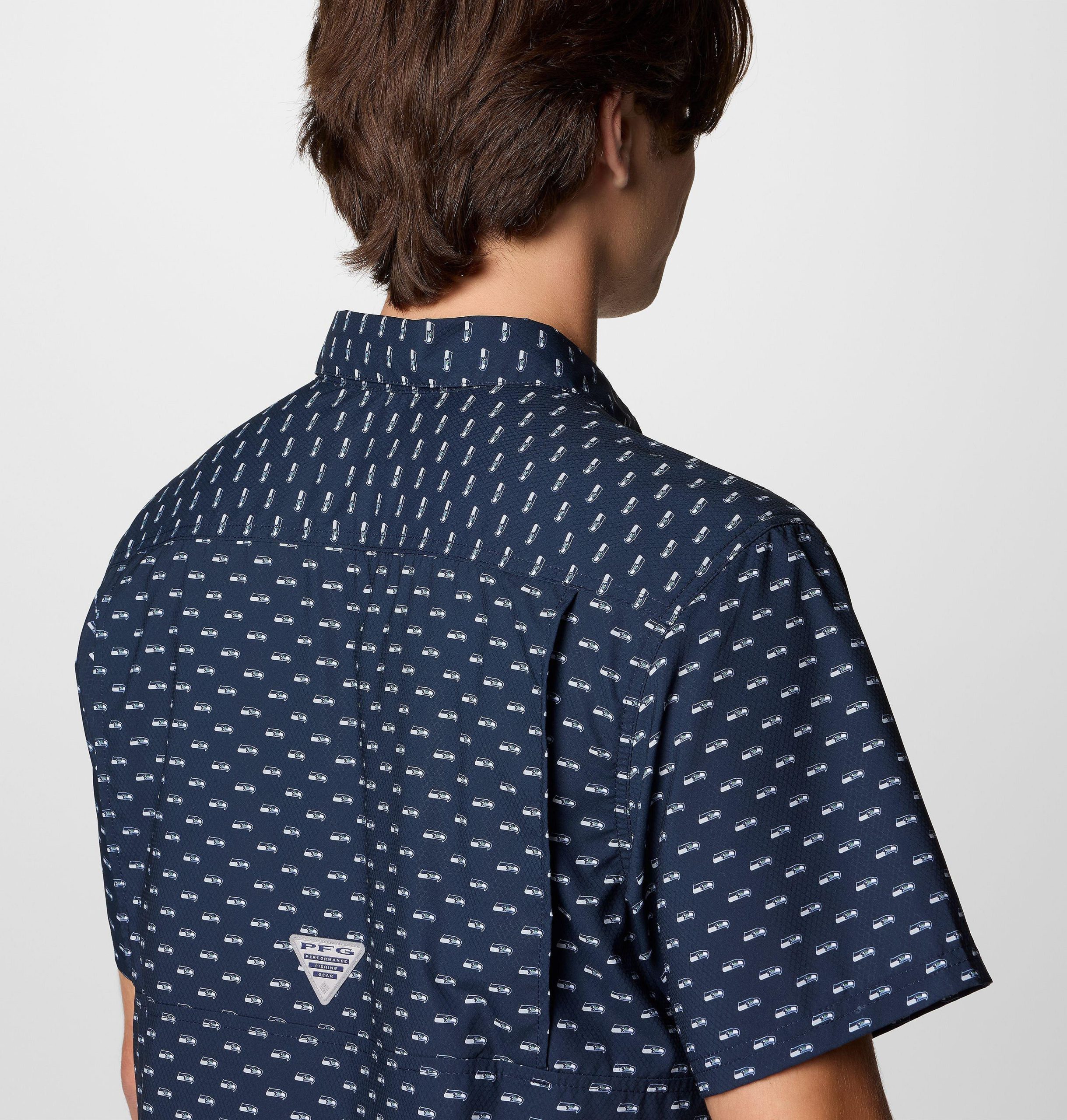 pfg super slack tide kurzarmshirt für herren – seattle seahawks