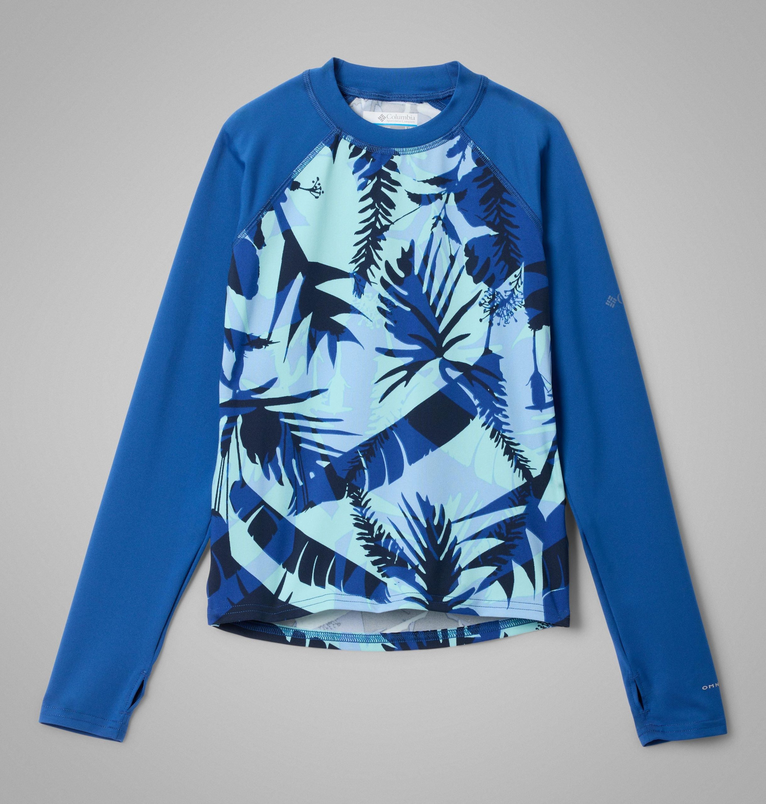 kinder-langarmshirt mit sandy shores-print und sonnenschutz