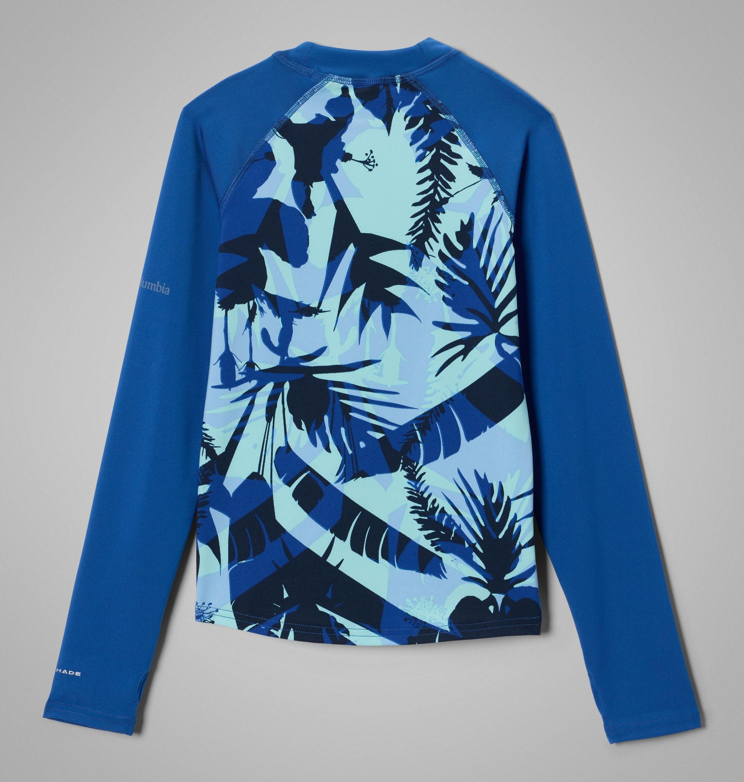 kinder-langarmshirt mit sandy shores-print und sonnenschutz