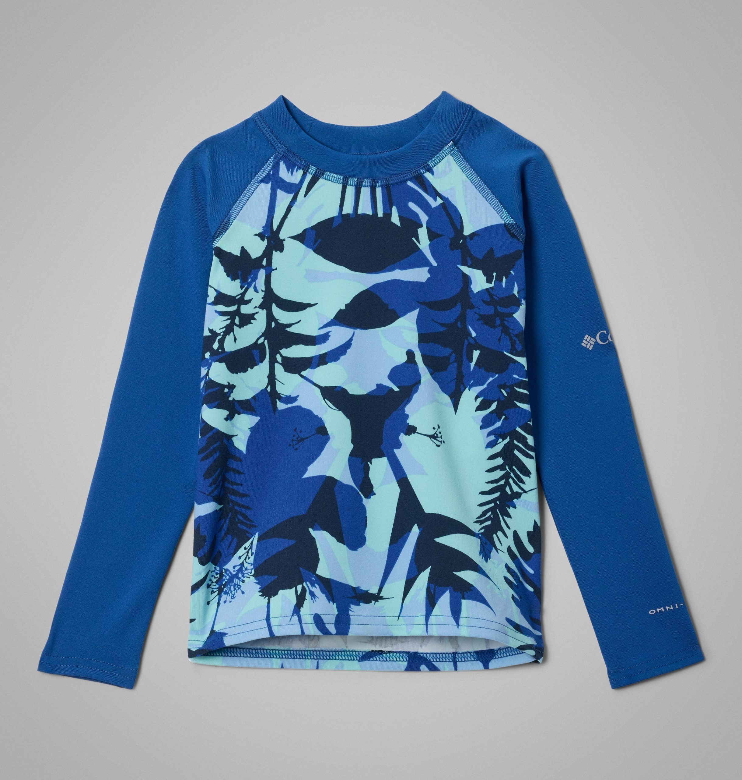 kinder-langarmshirt mit sandy shores-print und sonnenschutz
