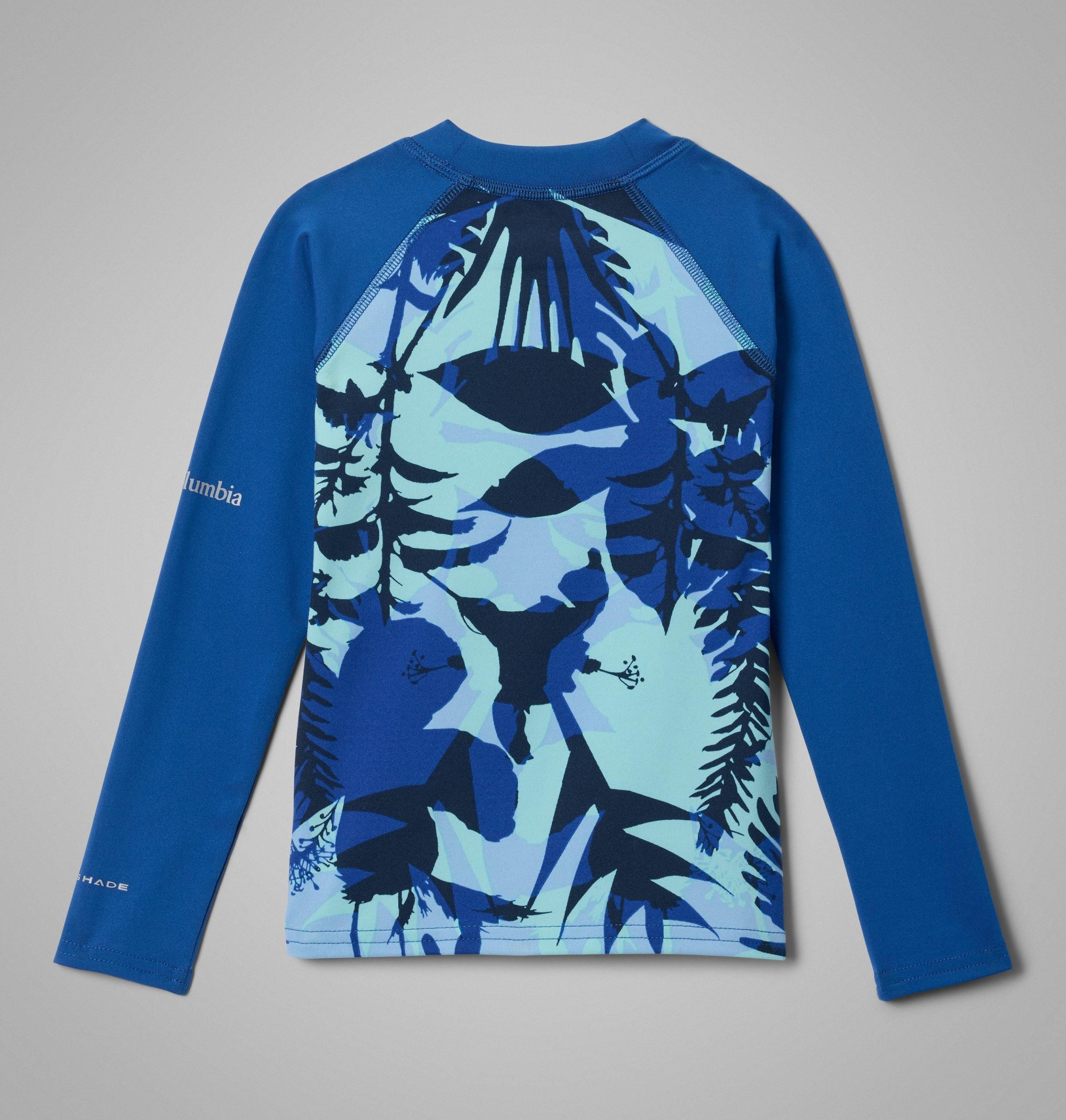 kinder-langarmshirt mit sandy shores-print und sonnenschutz