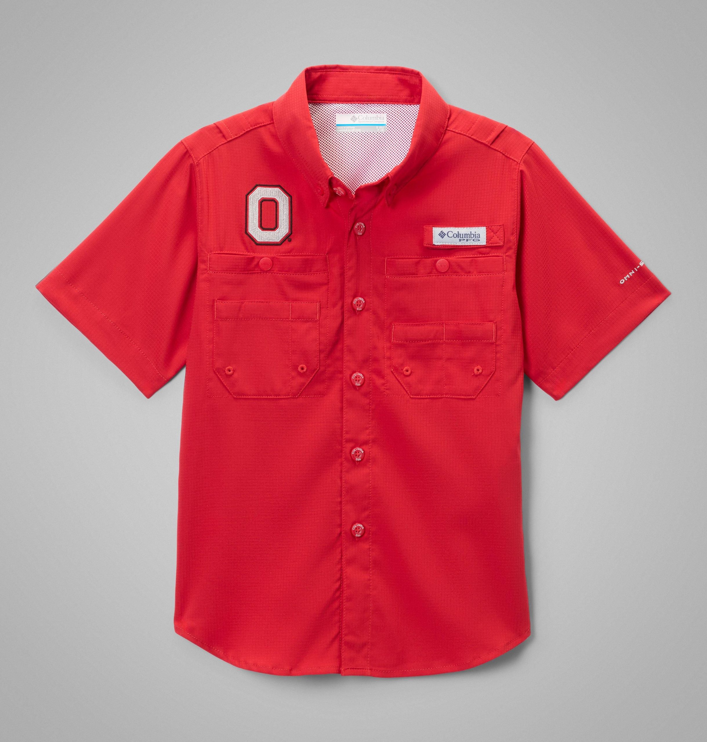 pfg tamiami kurzarmshirt für kinder college-stil – ohio state