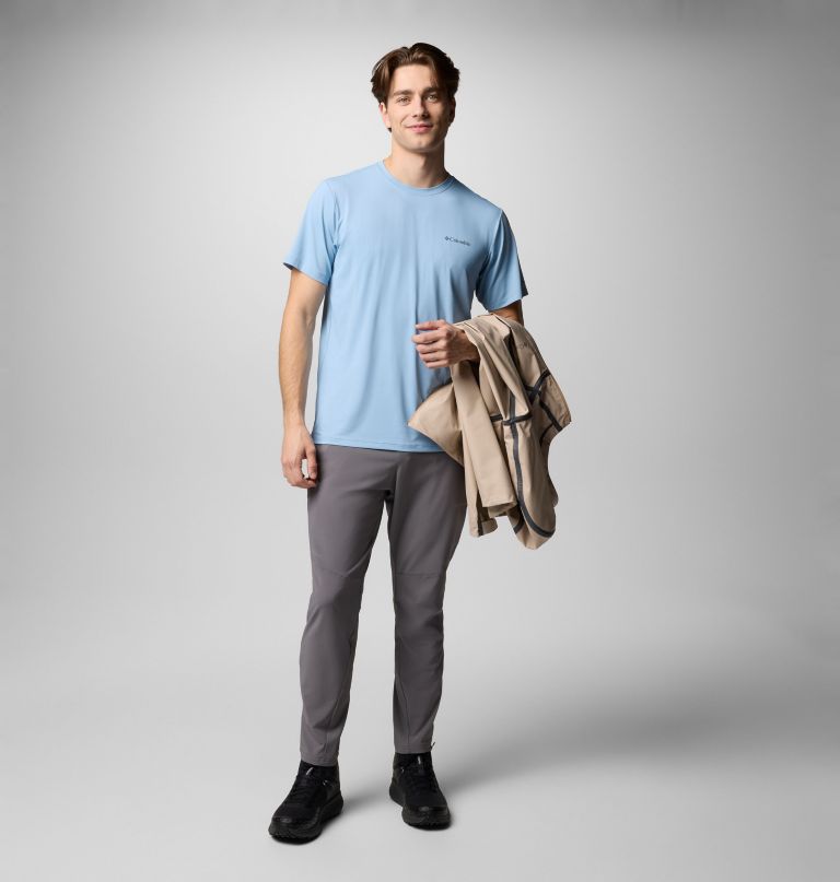 herren tech trail utility kurzarm-t-shirt mit rundhalsausschnitt