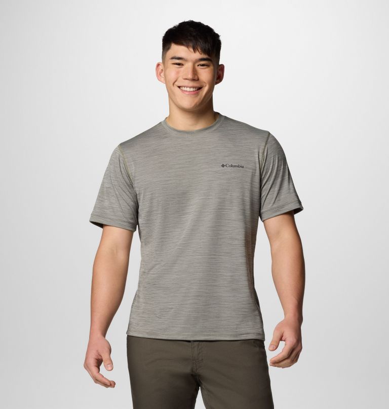 herren sage peak strickshirt mit kurzen Ärmeln und rundhalsausschnitt