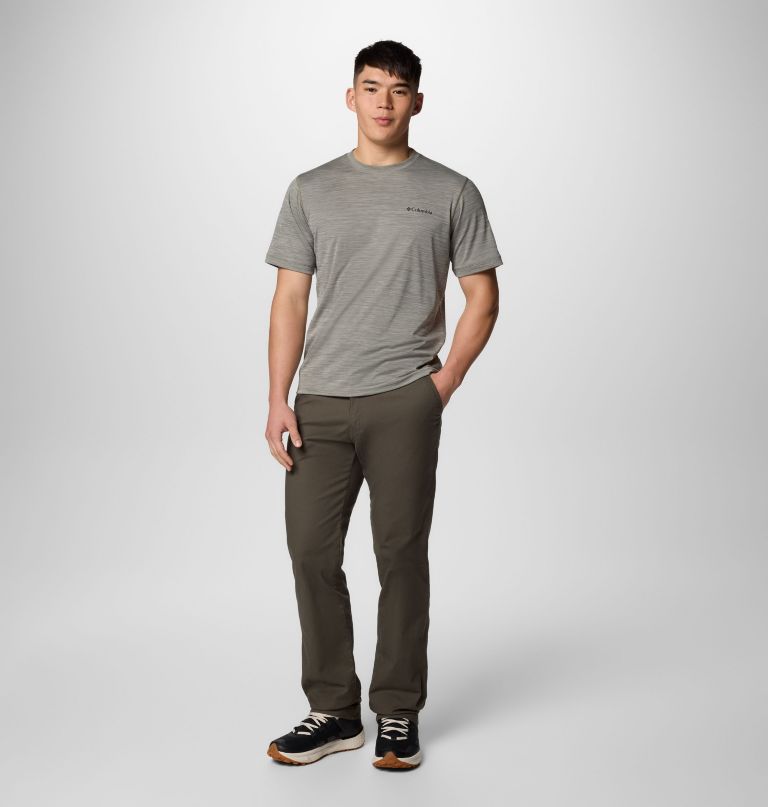 herren sage peak strickshirt mit kurzen Ärmeln und rundhalsausschnitt