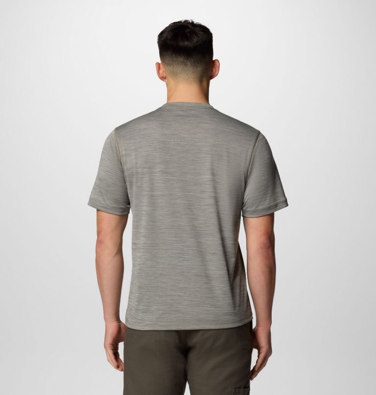 herren sage peak strickshirt mit kurzen Ärmeln und rundhalsausschnitt
