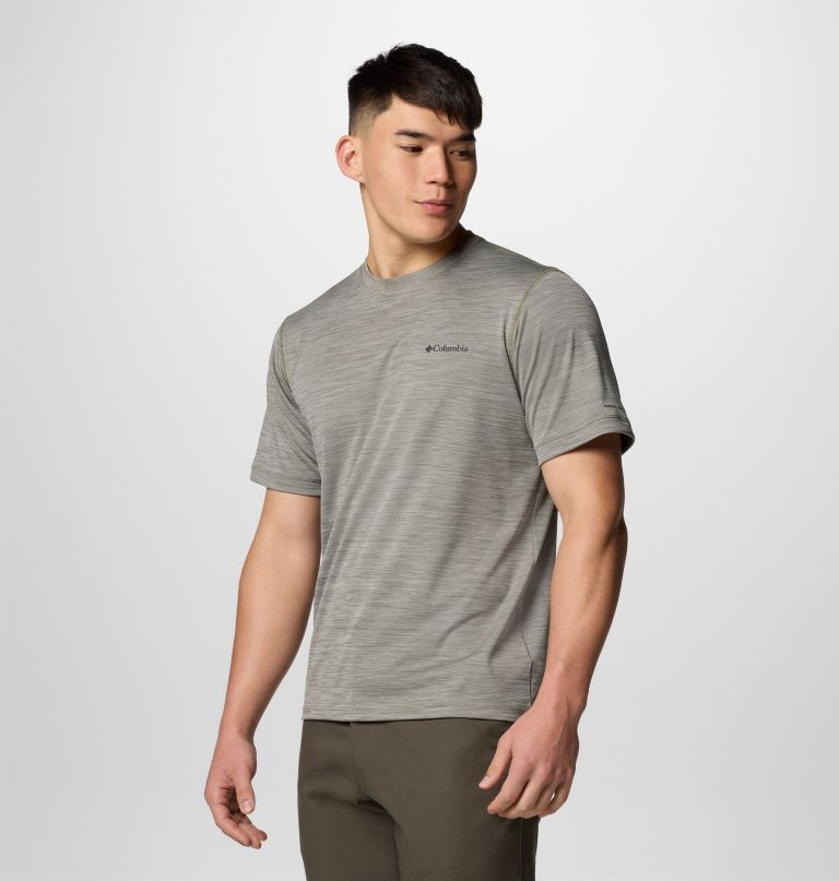 herren sage peak strickshirt mit kurzen Ärmeln und rundhalsausschnitt