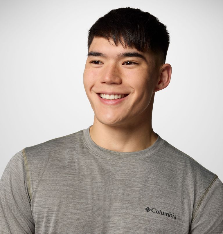 herren sage peak strickshirt mit kurzen Ärmeln und rundhalsausschnitt