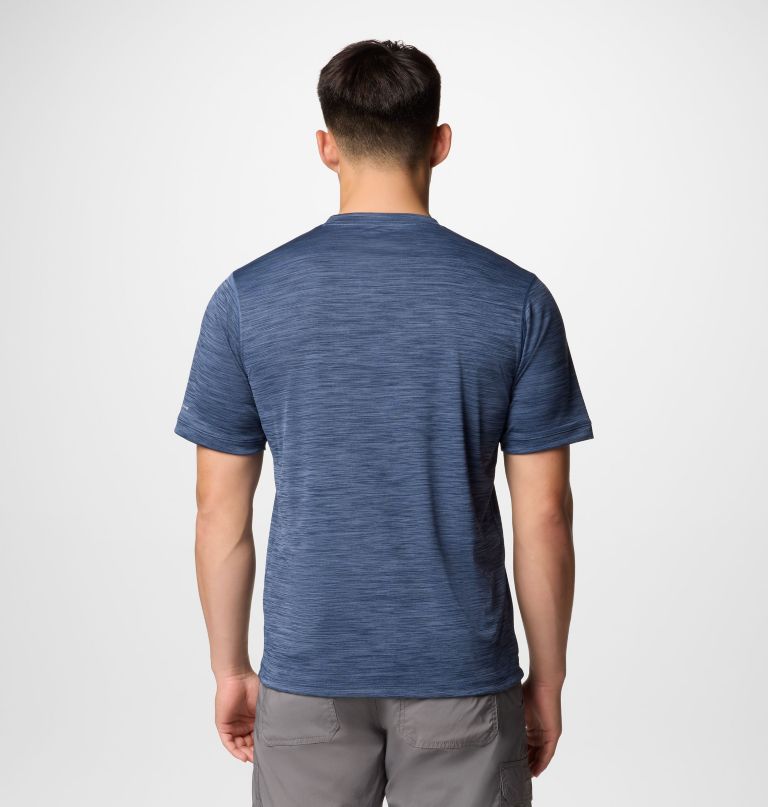 herren sage peak strickshirt mit kurzen Ärmeln und rundhalsausschnitt