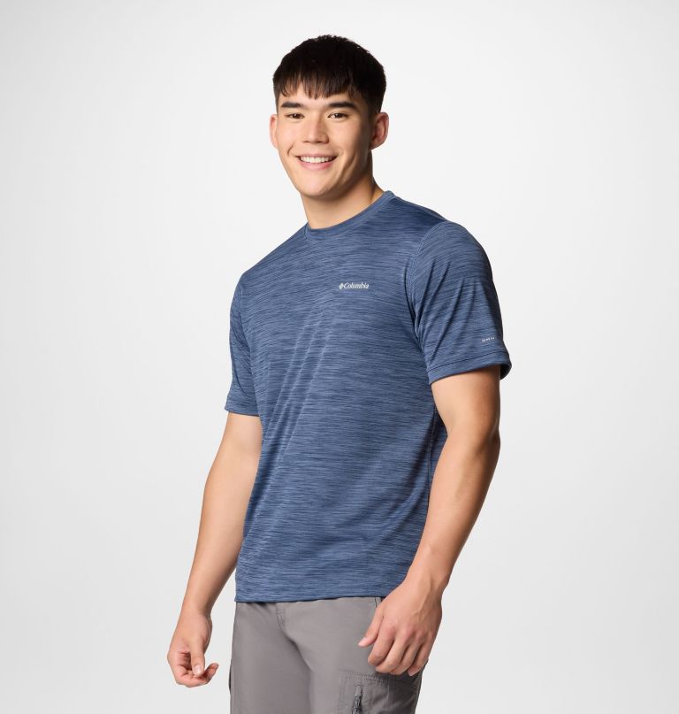 herren sage peak strickshirt mit kurzen Ärmeln und rundhalsausschnitt