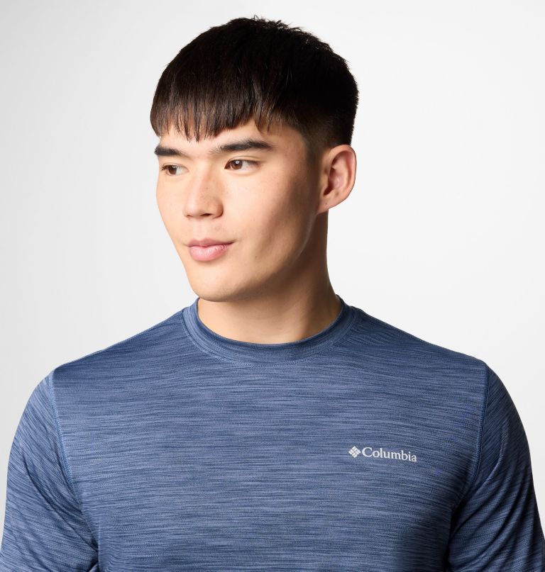 herren sage peak strickshirt mit kurzen Ärmeln und rundhalsausschnitt