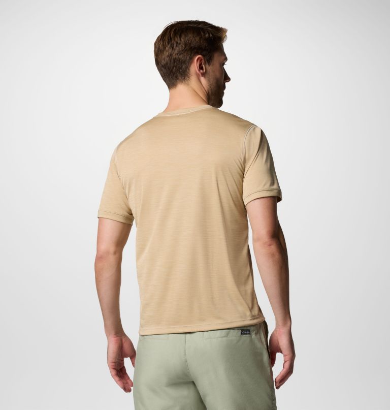 herren sage peak strickshirt mit kurzen Ärmeln und rundhalsausschnitt