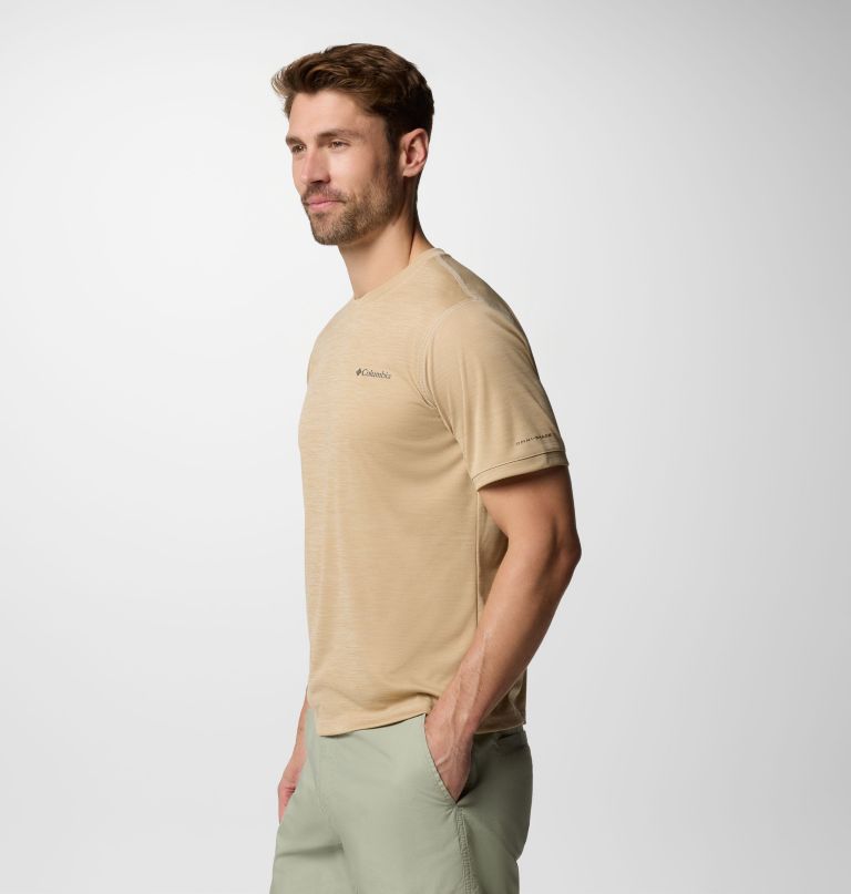 herren sage peak strickshirt mit kurzen Ärmeln und rundhalsausschnitt