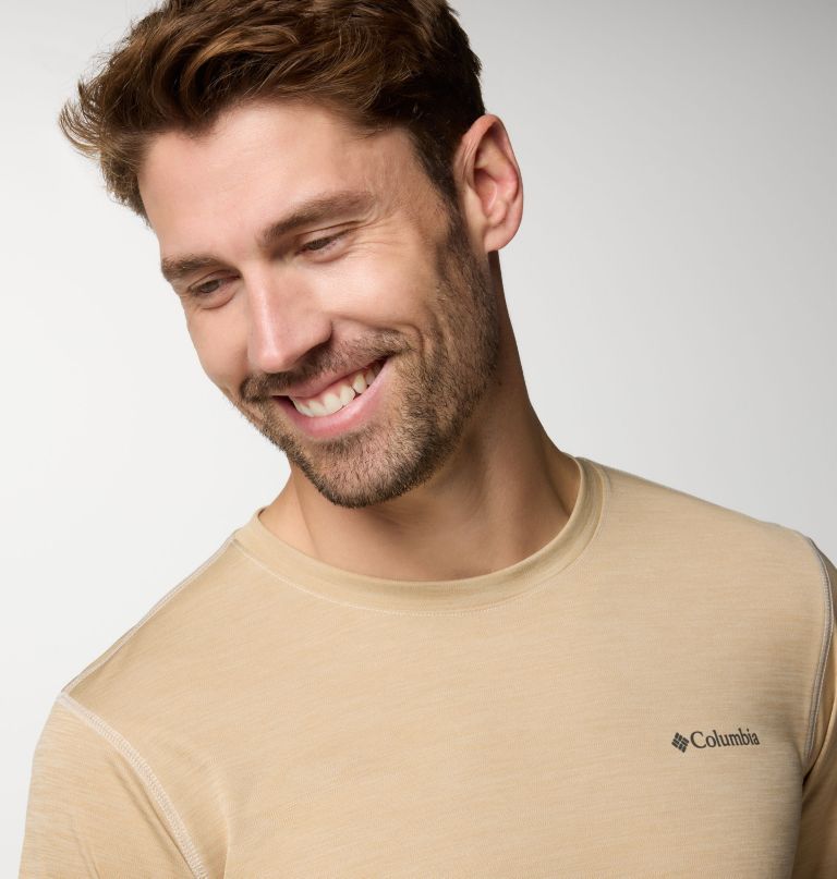 herren sage peak strickshirt mit kurzen Ärmeln und rundhalsausschnitt