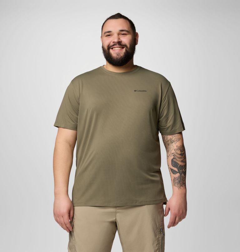 herren tech trail utility kurzarm-t-shirt mit rundhalsausschnitt – größe l