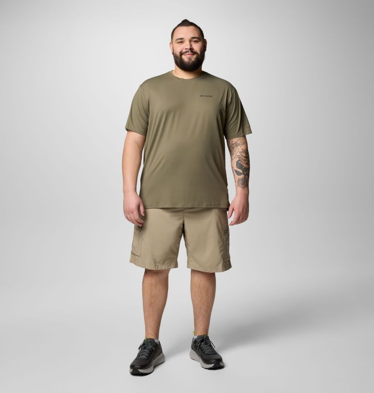 herren tech trail utility kurzarm-t-shirt mit rundhalsausschnitt – größe l